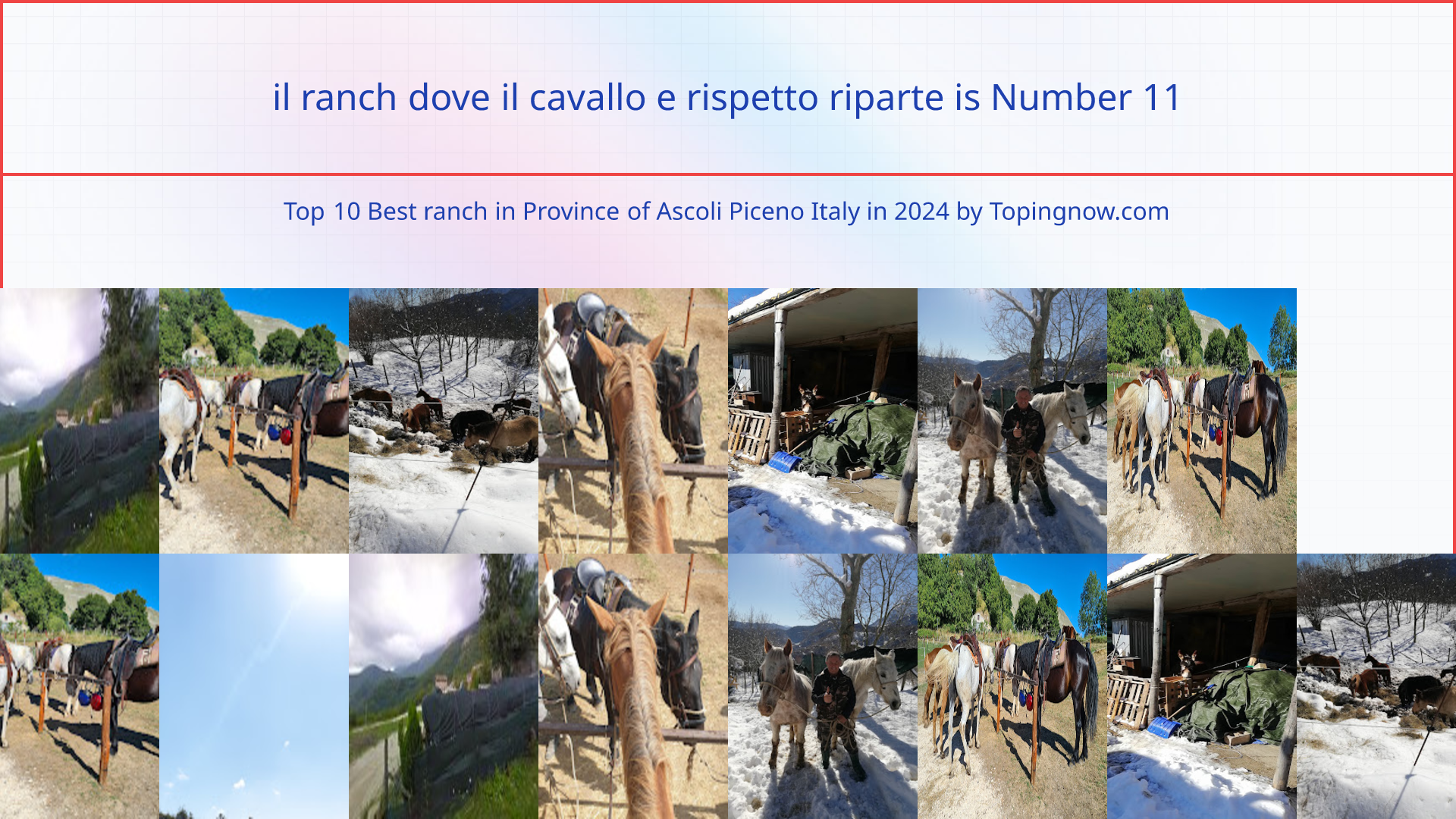 il ranch dove il cavallo e rispetto riparte: Top 10 Best ranch in Province of Ascoli Piceno Italy in 2025