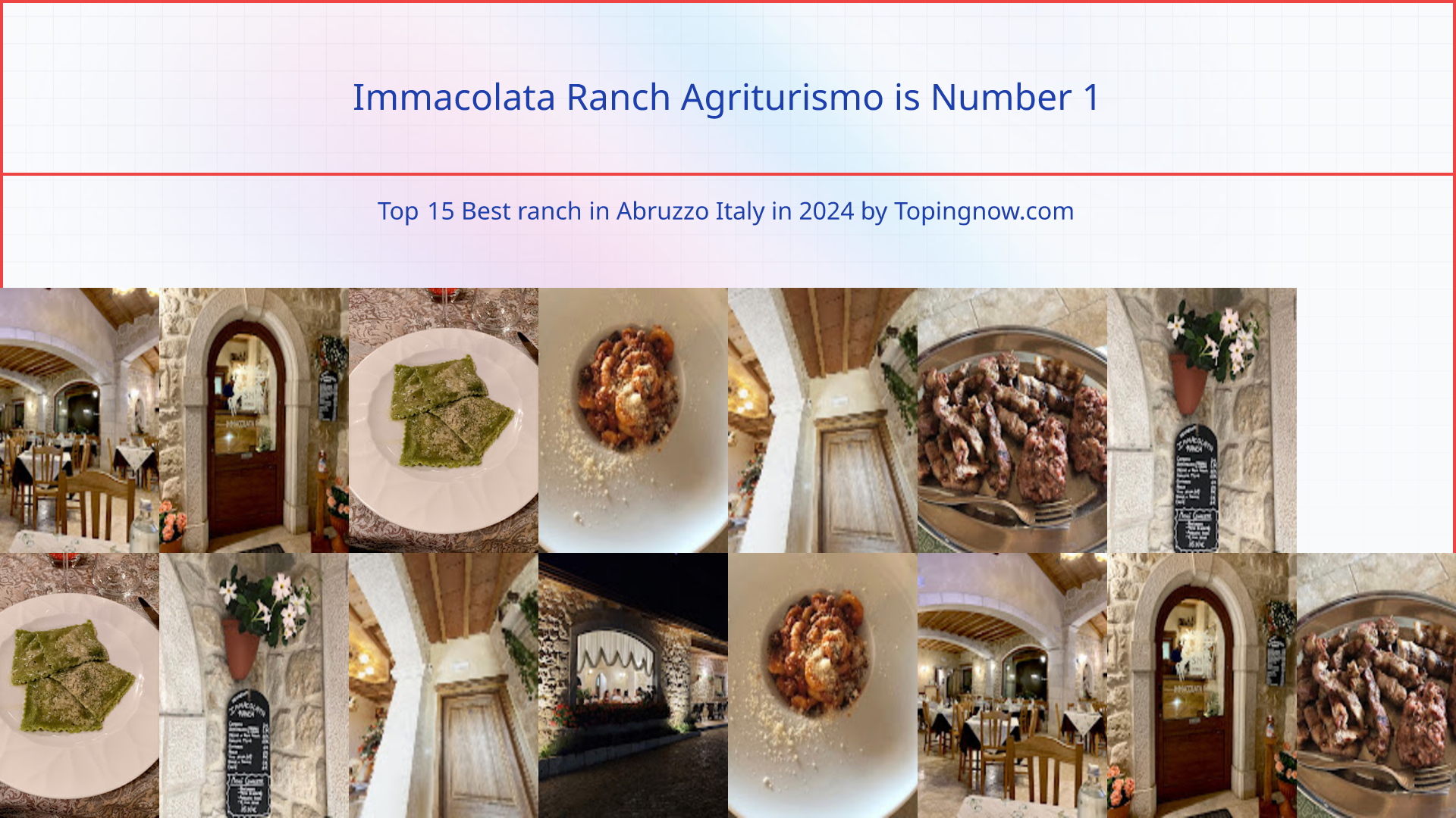 Immacolata Ranch Agriturismo: Top 15 Best ranch in Abruzzo Italy in 2024