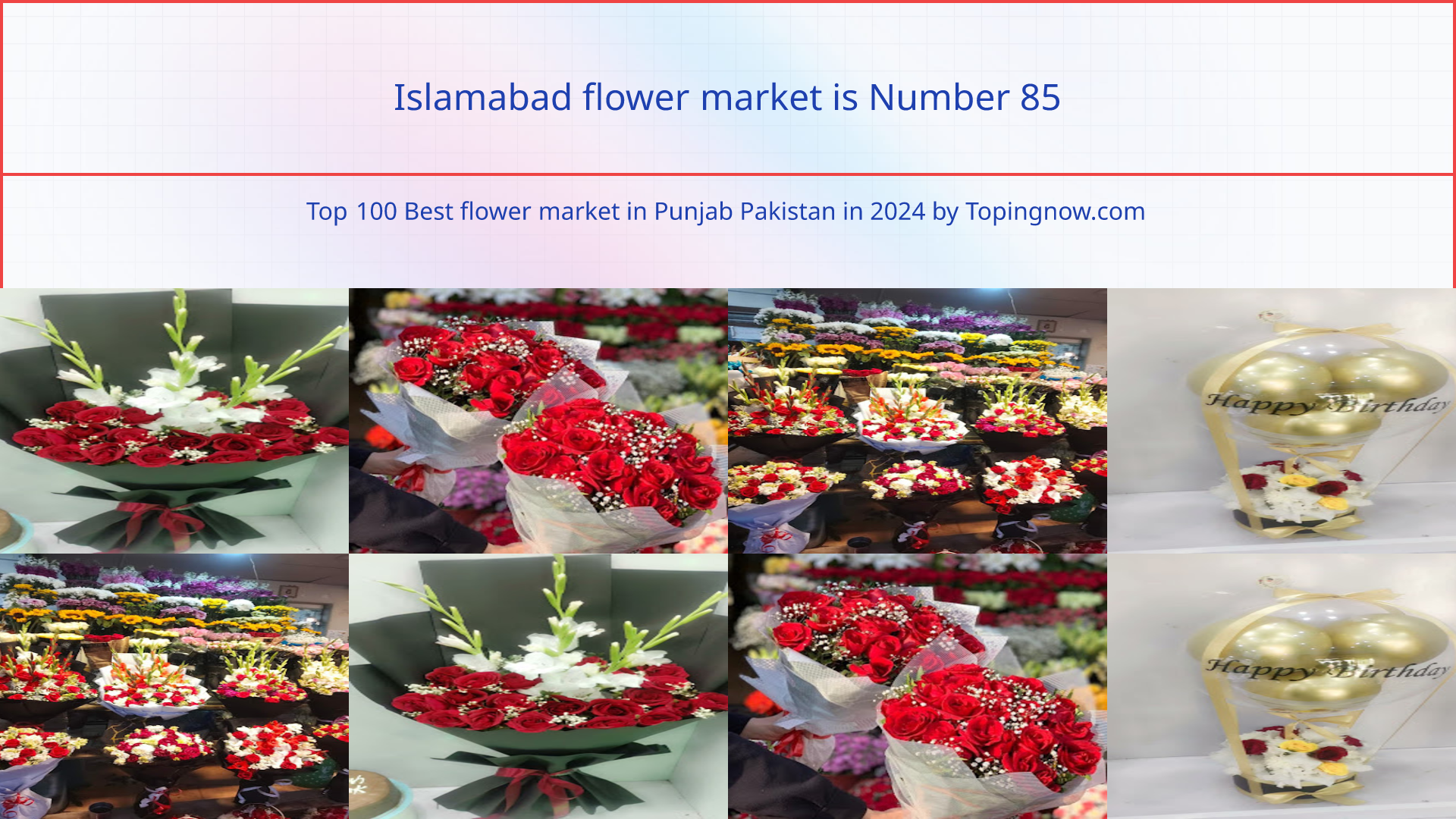 Islamabad flower market: Top 100 Best flower market in Punjab Pakistan in 2024
