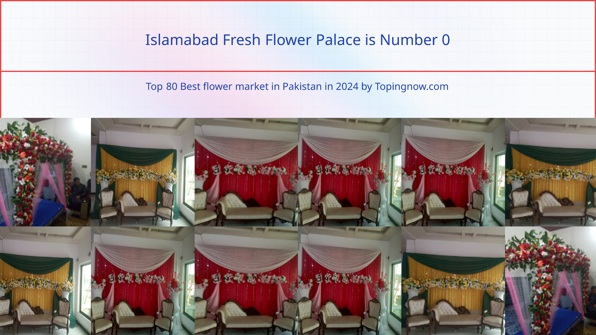 Islamabad Fresh Flower Palace: Top 80 Best flower market in Pakistan in 2024