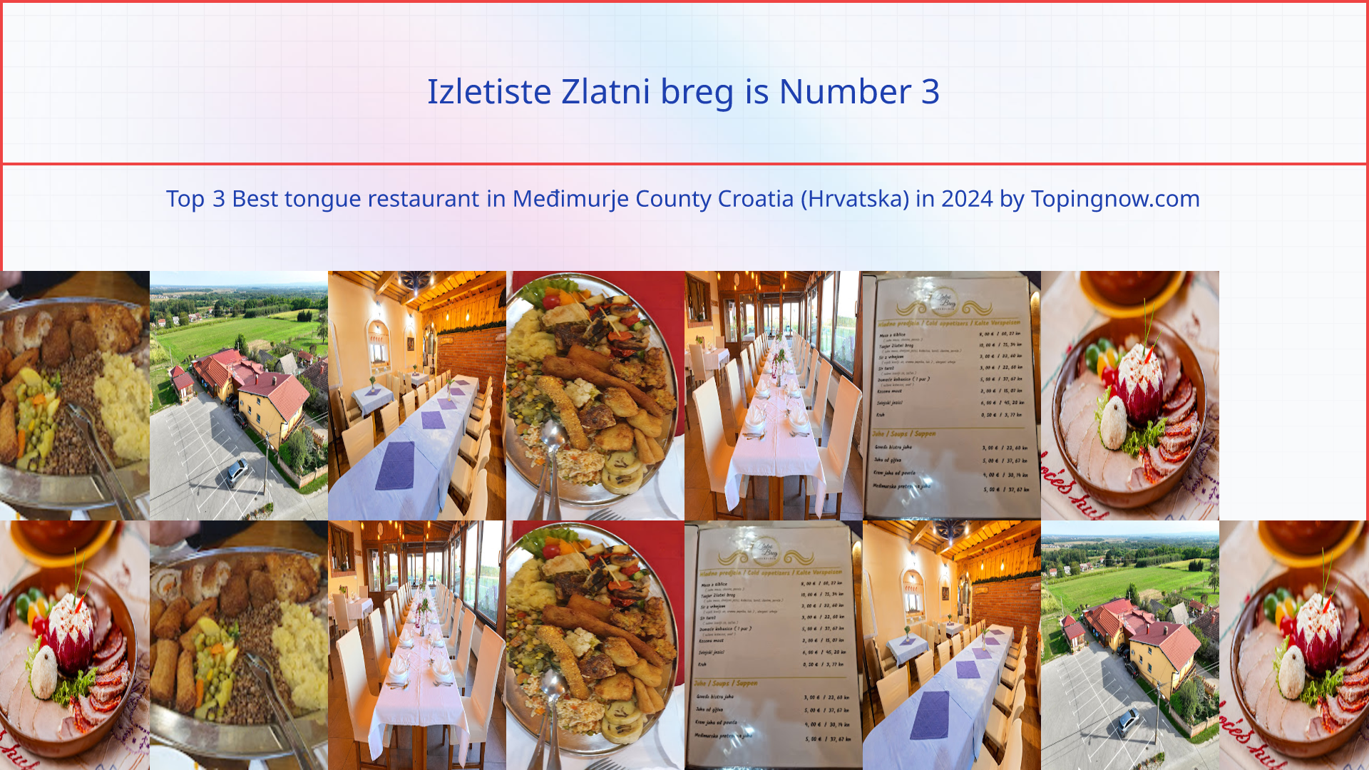 Izletiste Zlatni breg: Top 3 Best tongue restaurant in Međimurje County Croatia (Hrvatska) in 2025