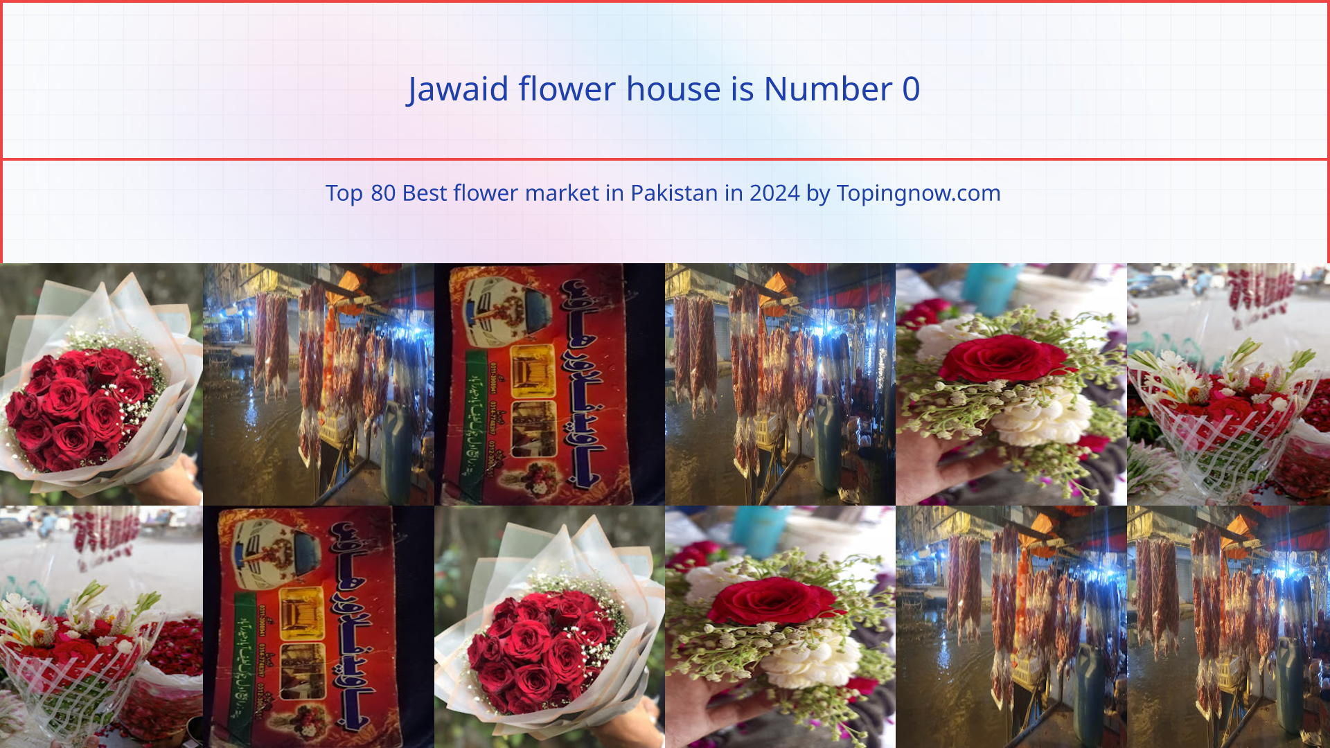 Jawaid flower house: Top 80 Best flower market in Pakistan in 2024