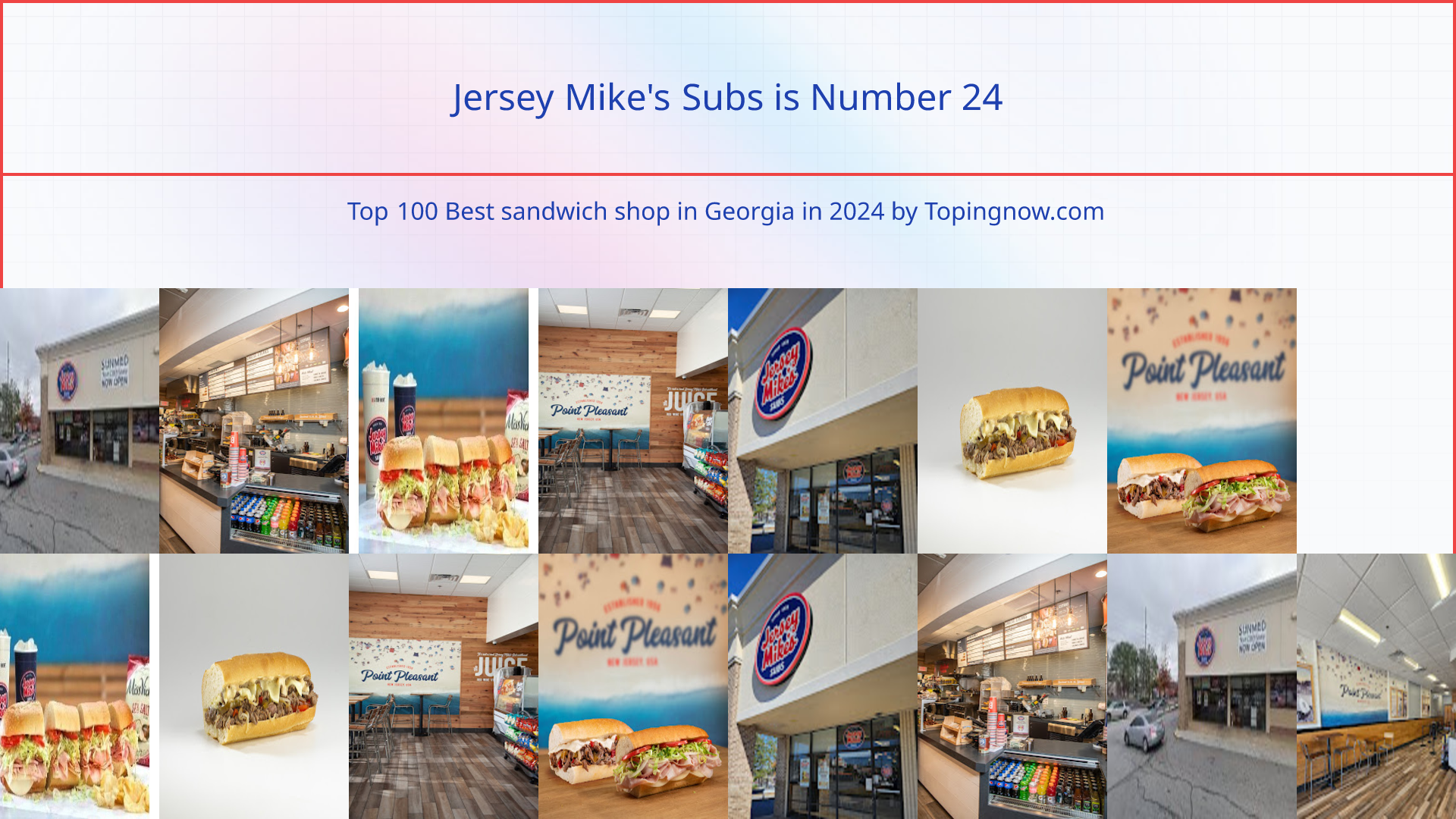 Jersey Mike's Subs: Top 100 Best sandwich shop in Georgia in 2025