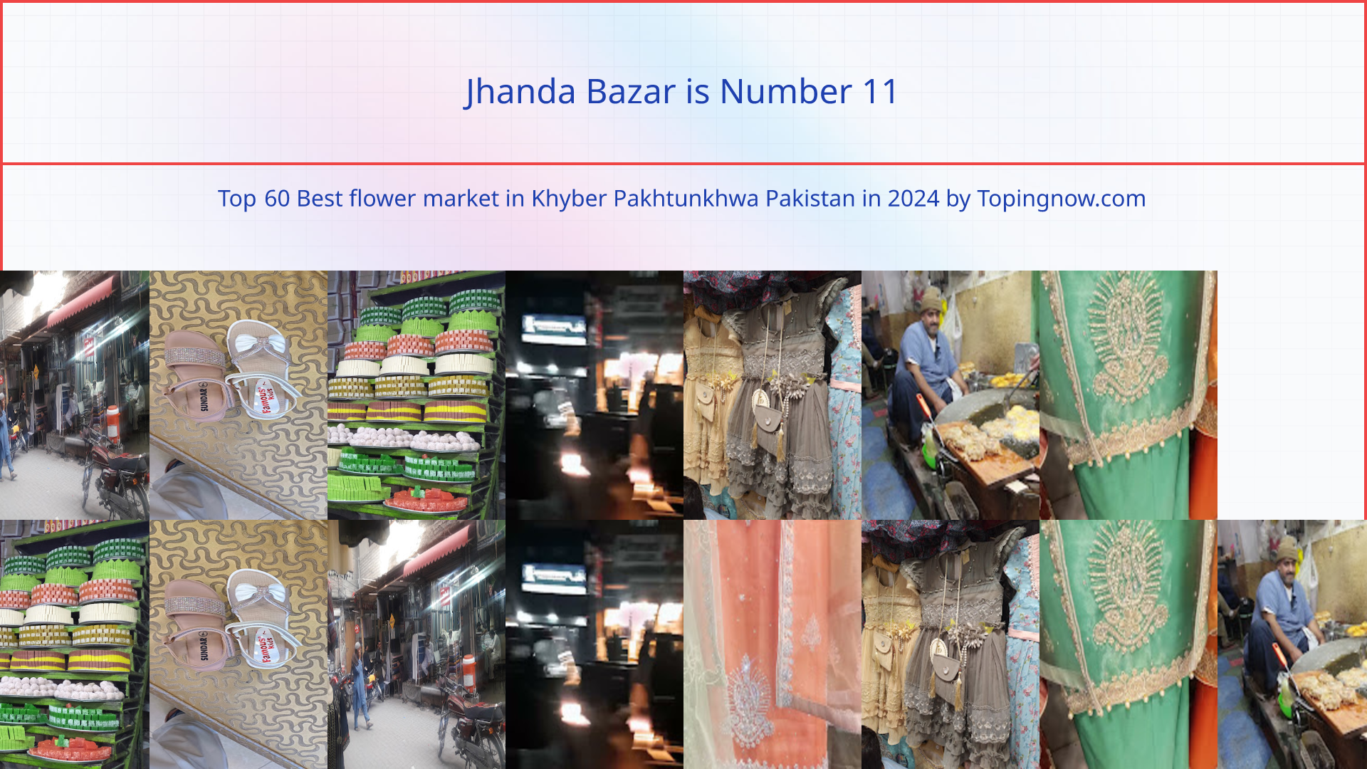 Jhanda Bazar: Top 60 Best flower market in Khyber Pakhtunkhwa Pakistan in 2024