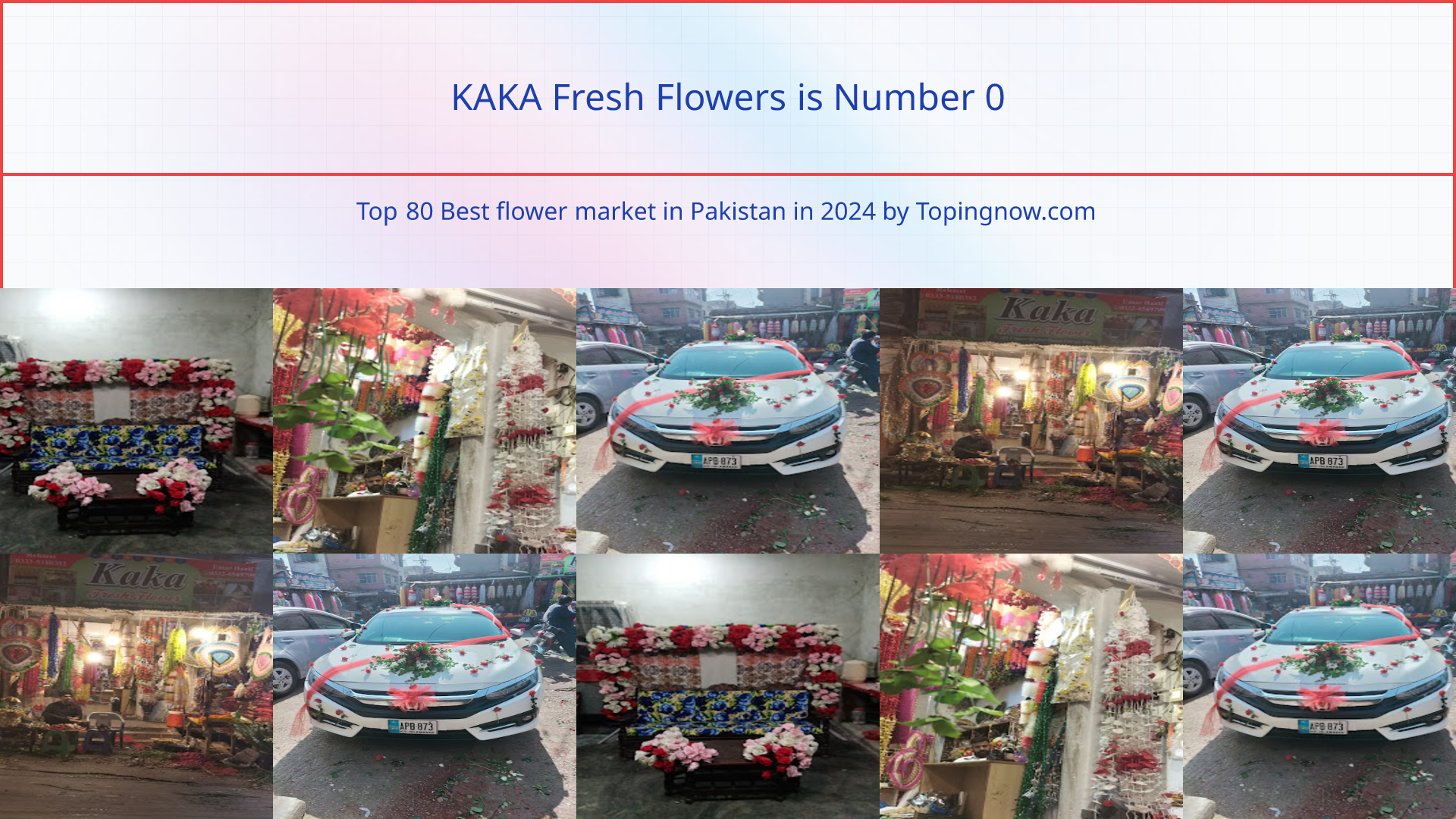 KAKA Fresh Flowers: Top 80 Best flower market in Pakistan in 2024