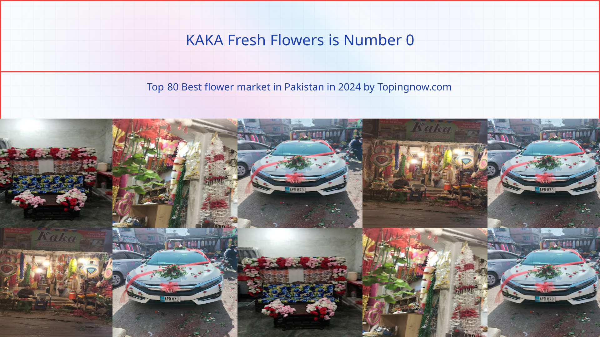 KAKA Fresh Flowers: Top 80 Best flower market in Pakistan in 2025