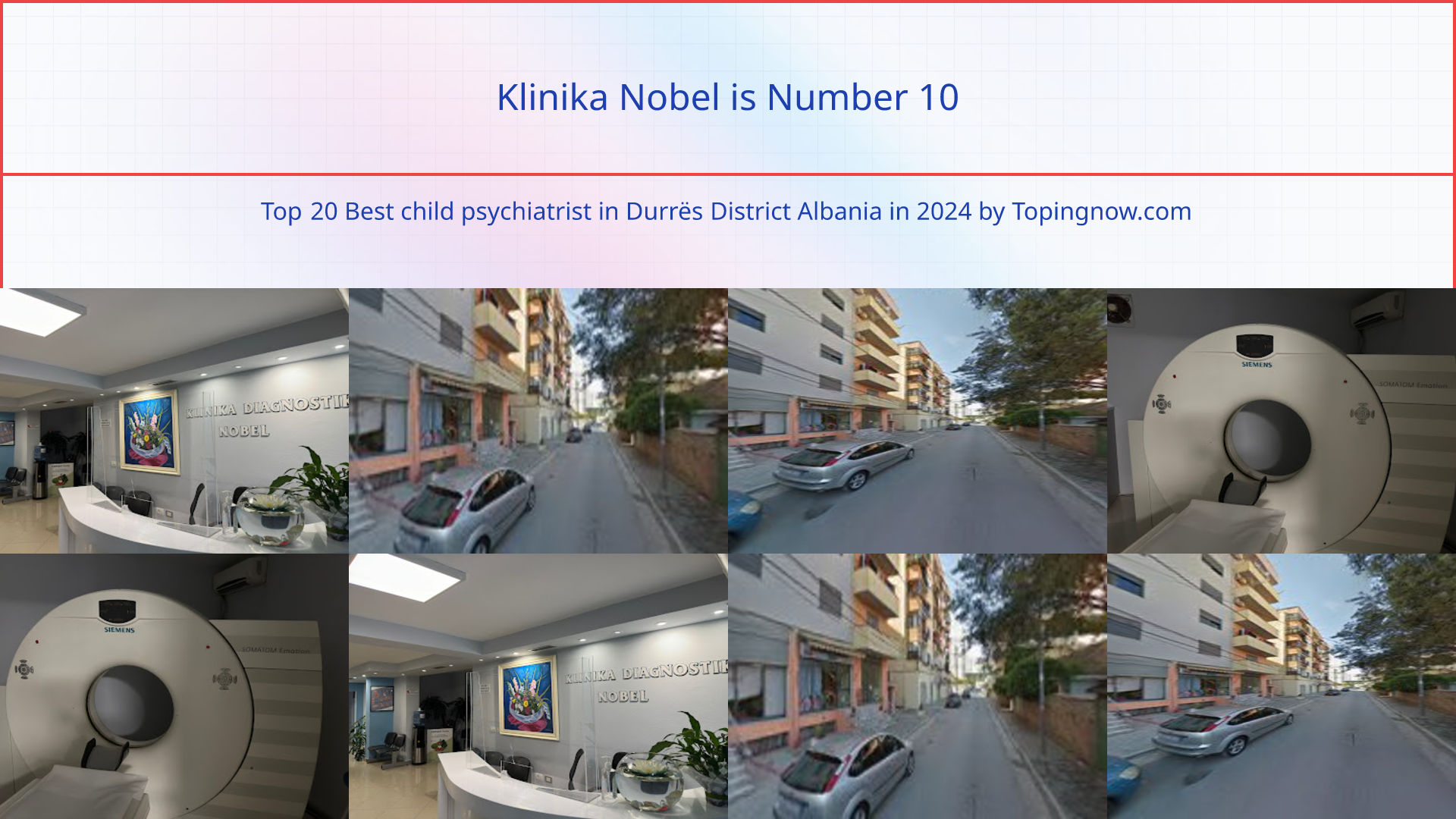 Klinika Nobel: Top 20 Best child psychiatrist in Durrës District Albania in 2025