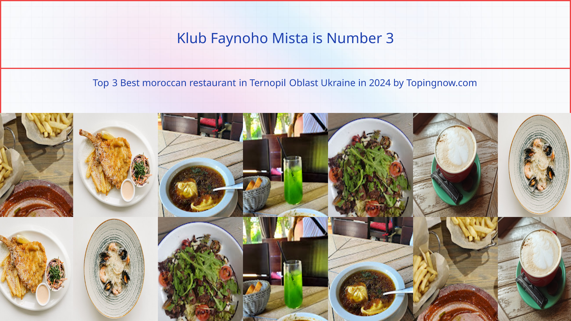 Klub Faynoho Mista: Top 3 Best moroccan restaurant in Ternopil Oblast Ukraine in 2025