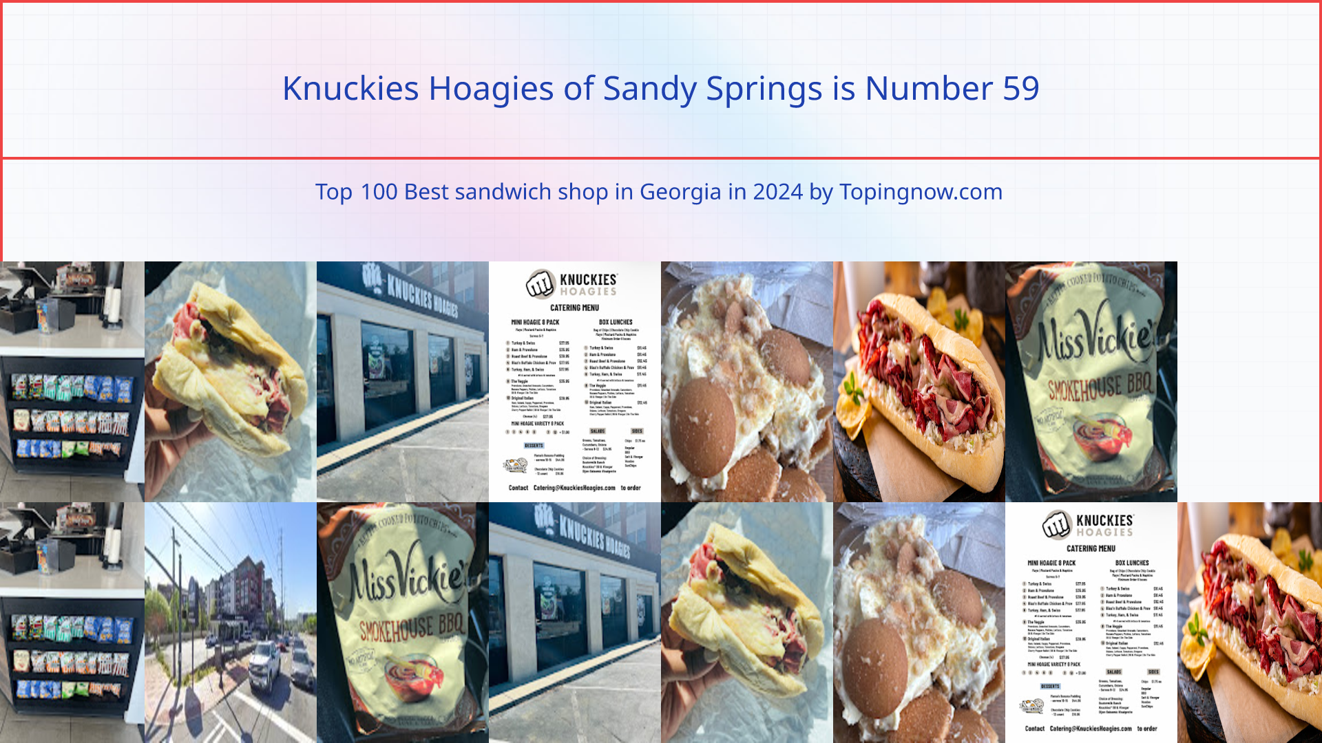 Knuckies Hoagies of Sandy Springs: Top 100 Best sandwich shop in Georgia in 2024