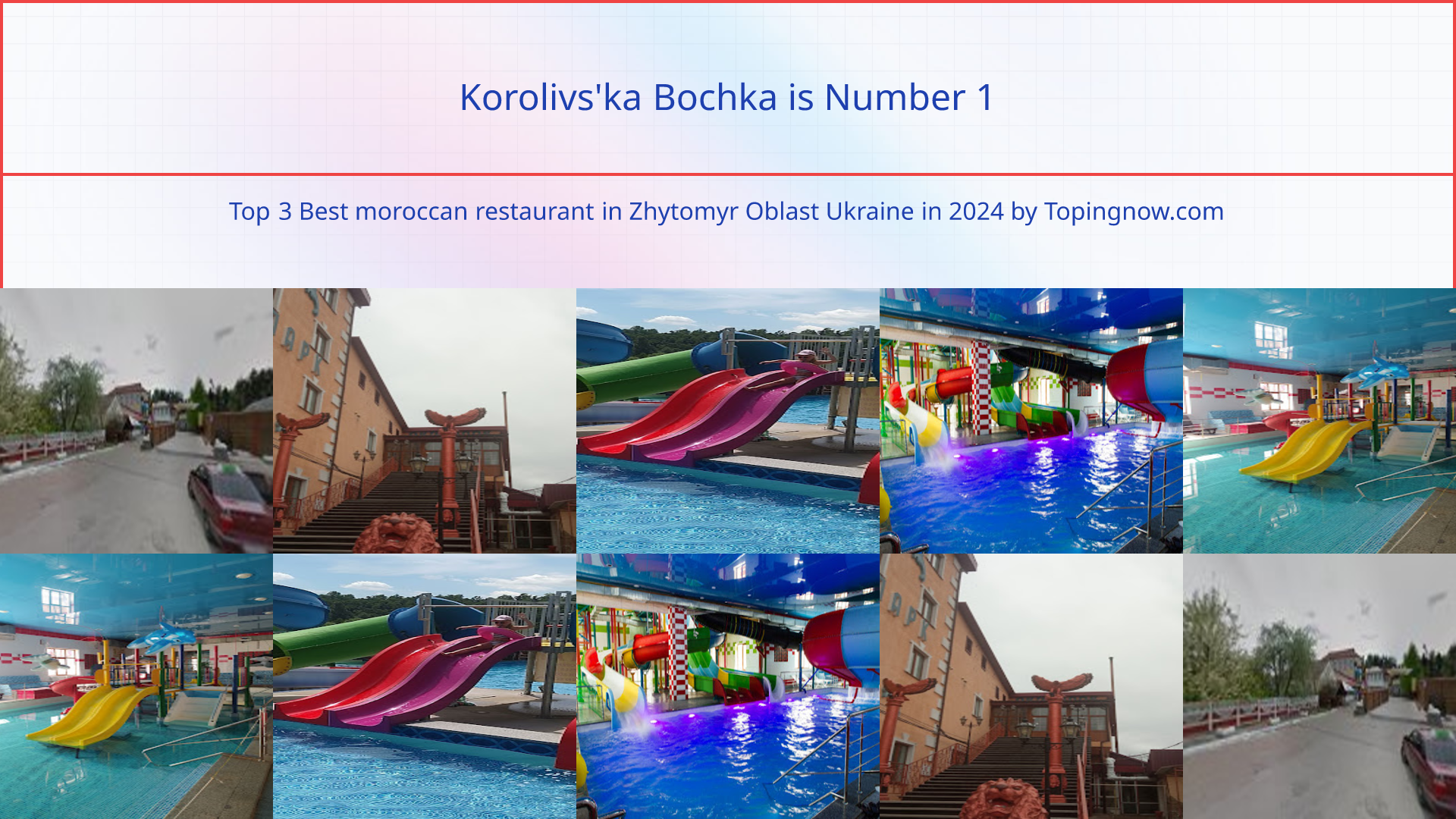 Korolivs'ka Bochka: Top 3 Best moroccan restaurant in Zhytomyr Oblast Ukraine in 2025