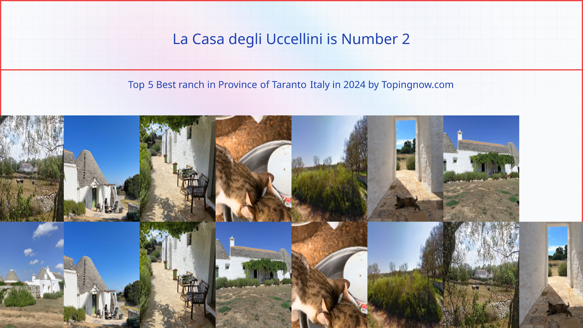 La Casa degli Uccellini: Top 5 Best ranch in Province of Taranto Italy in 2025