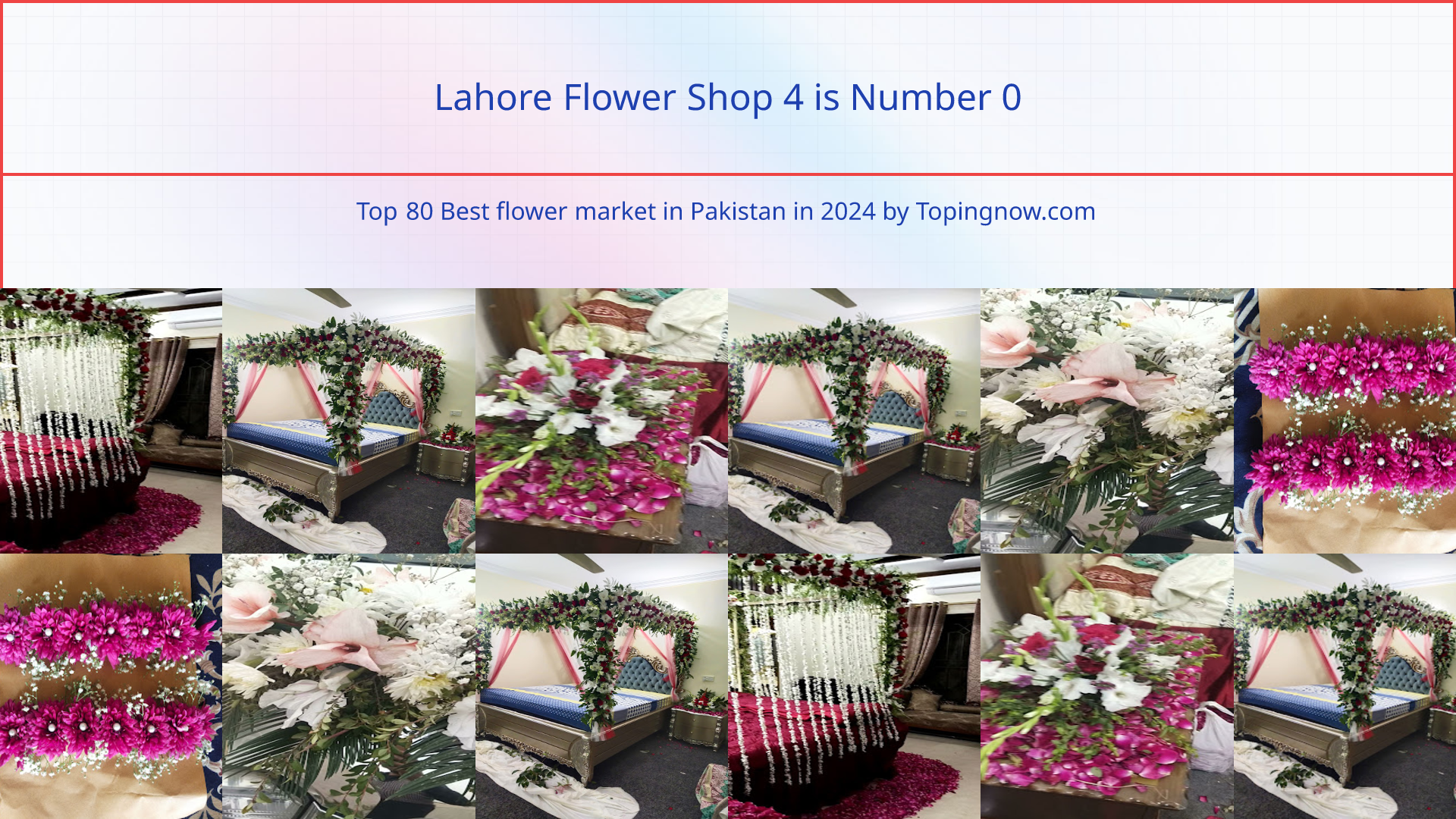 Lahore Flower Shop 4: Top 80 Best flower market in Pakistan in 2024