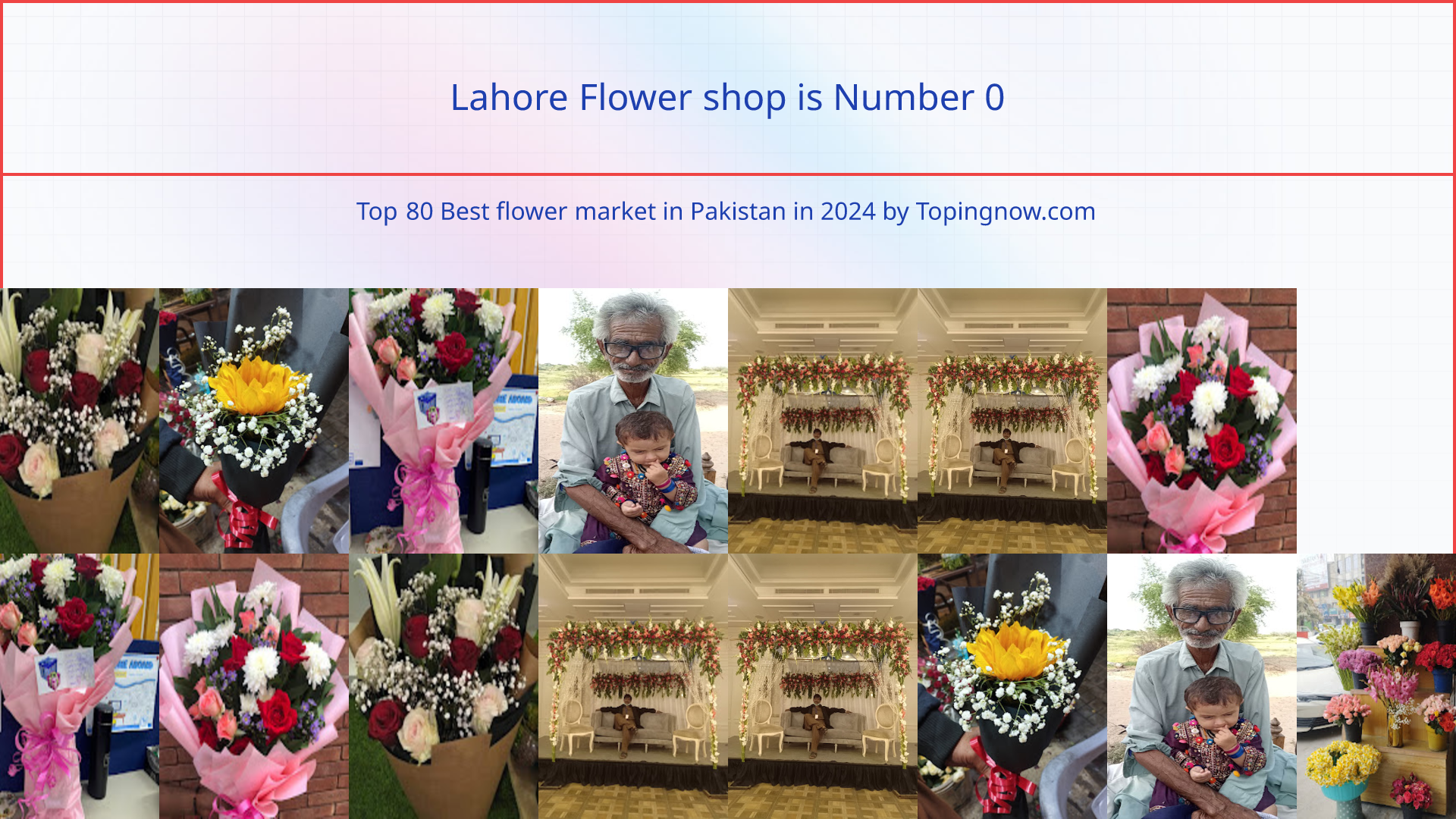 Lahore Flower shop: Top 80 Best flower market in Pakistan in 2024