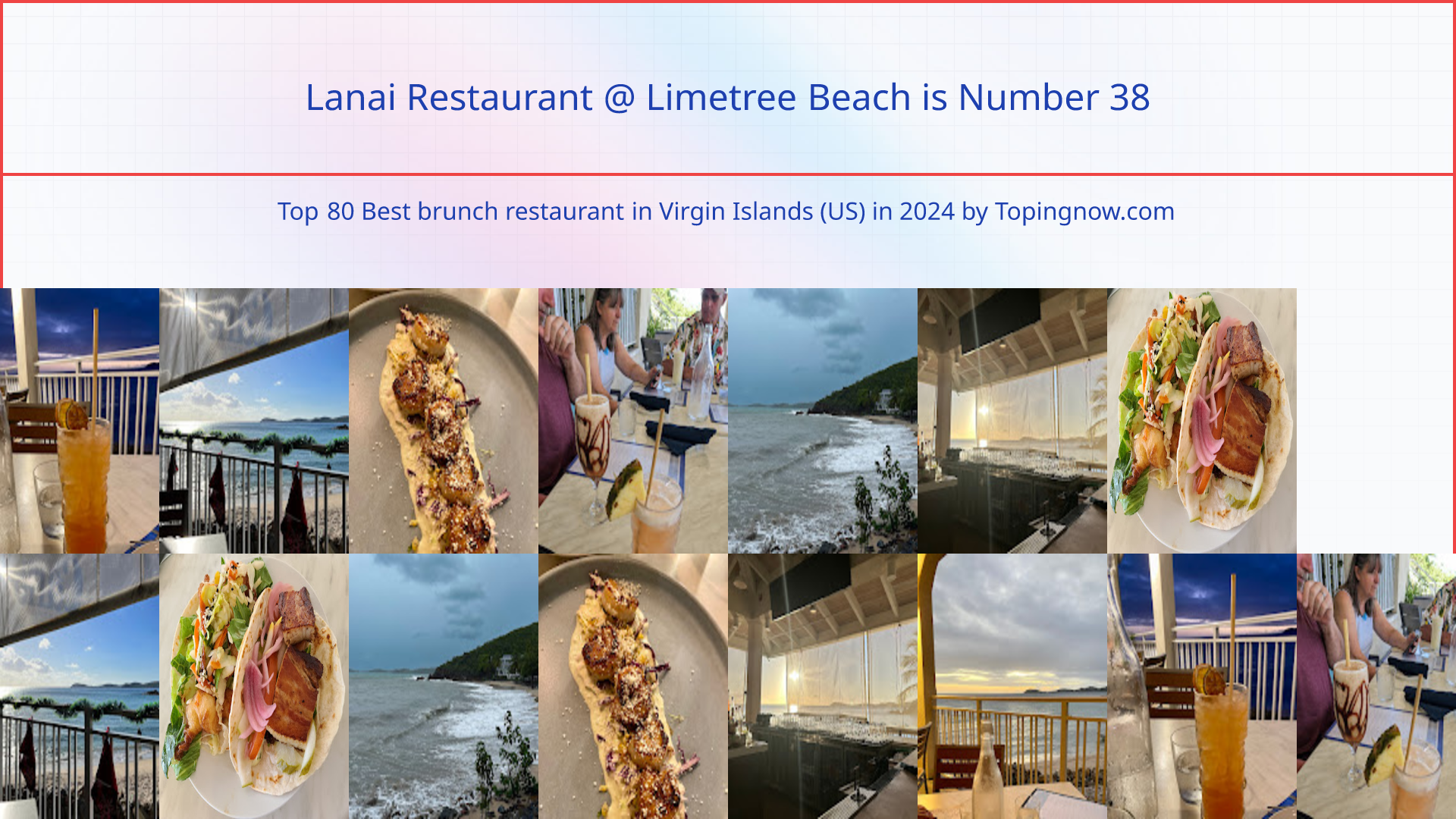 Lanai Restaurant @ Limetree Beach: Top 80 Best brunch restaurant in Virgin Islands (US) in 2024