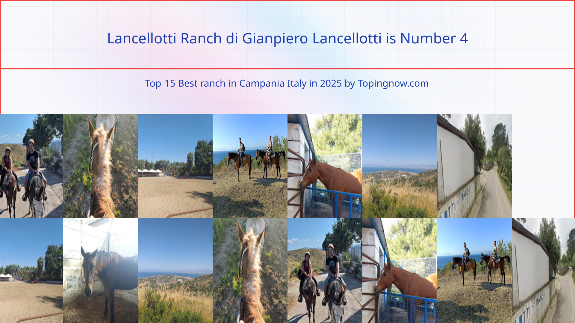 Lancellotti Ranch di Gianpiero Lancellotti: Top 15 Best ranch in Campania Italy in 2025