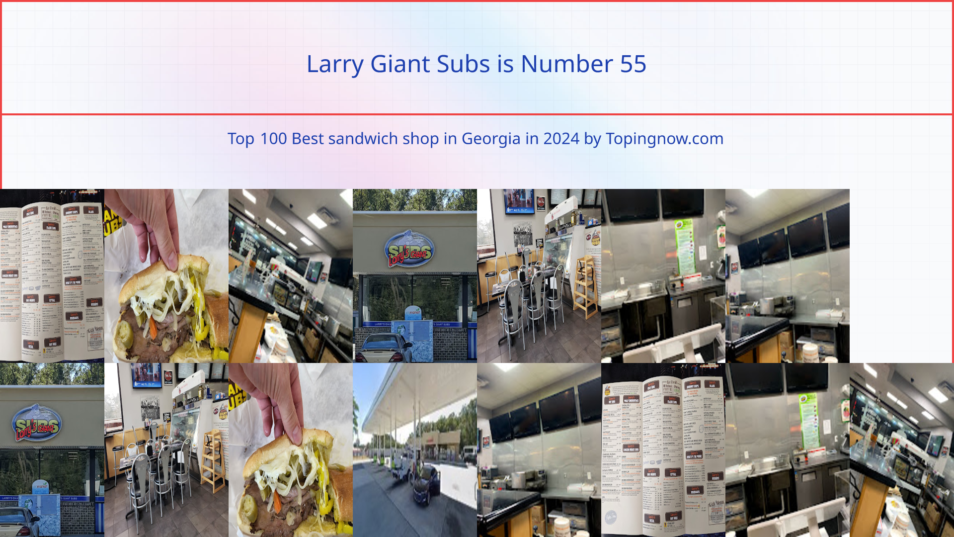 Larry Giant Subs: Top 100 Best sandwich shop in Georgia in 2024
