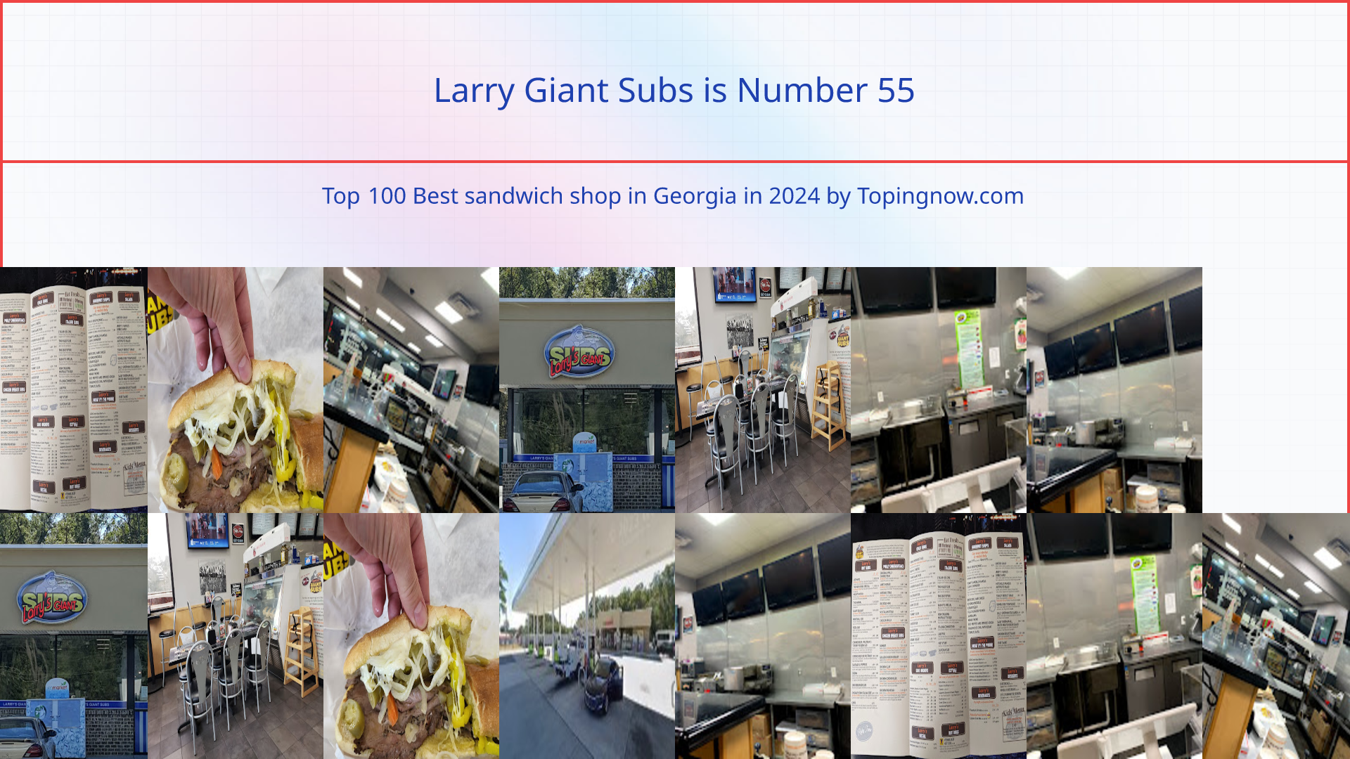 Larry Giant Subs: Top 100 Best sandwich shop in Georgia in 2025