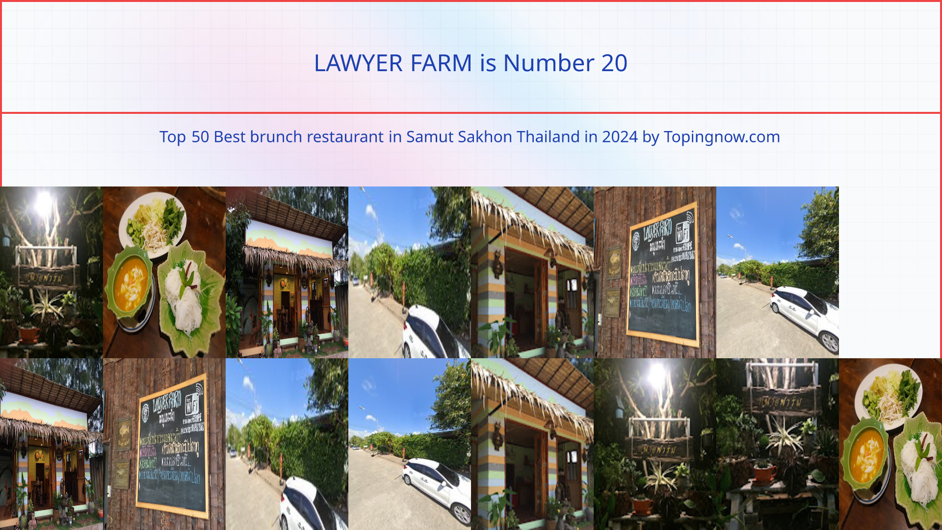 LAWYER FARM: Top 50 Best brunch restaurant in Samut Sakhon Thailand in 2025