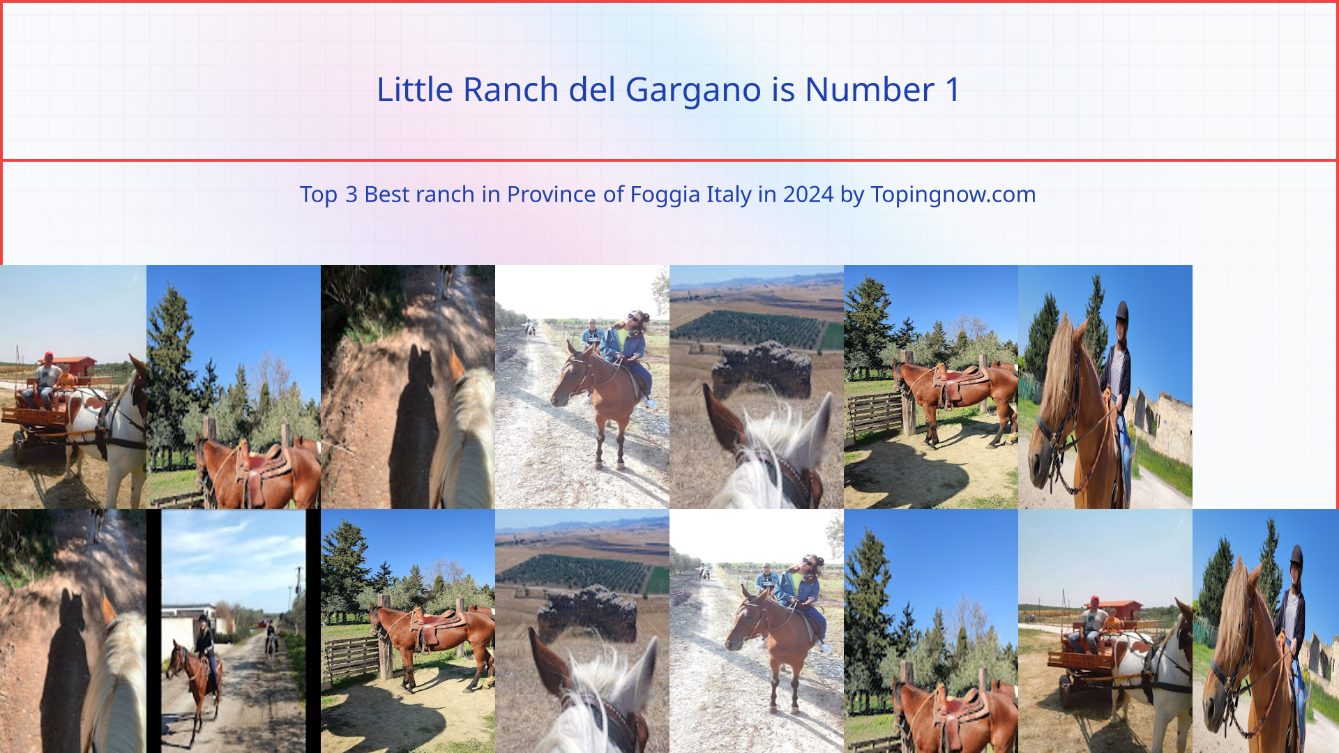 Little Ranch del Gargano: Top 3 Best ranch in Province of Foggia Italy in 2024