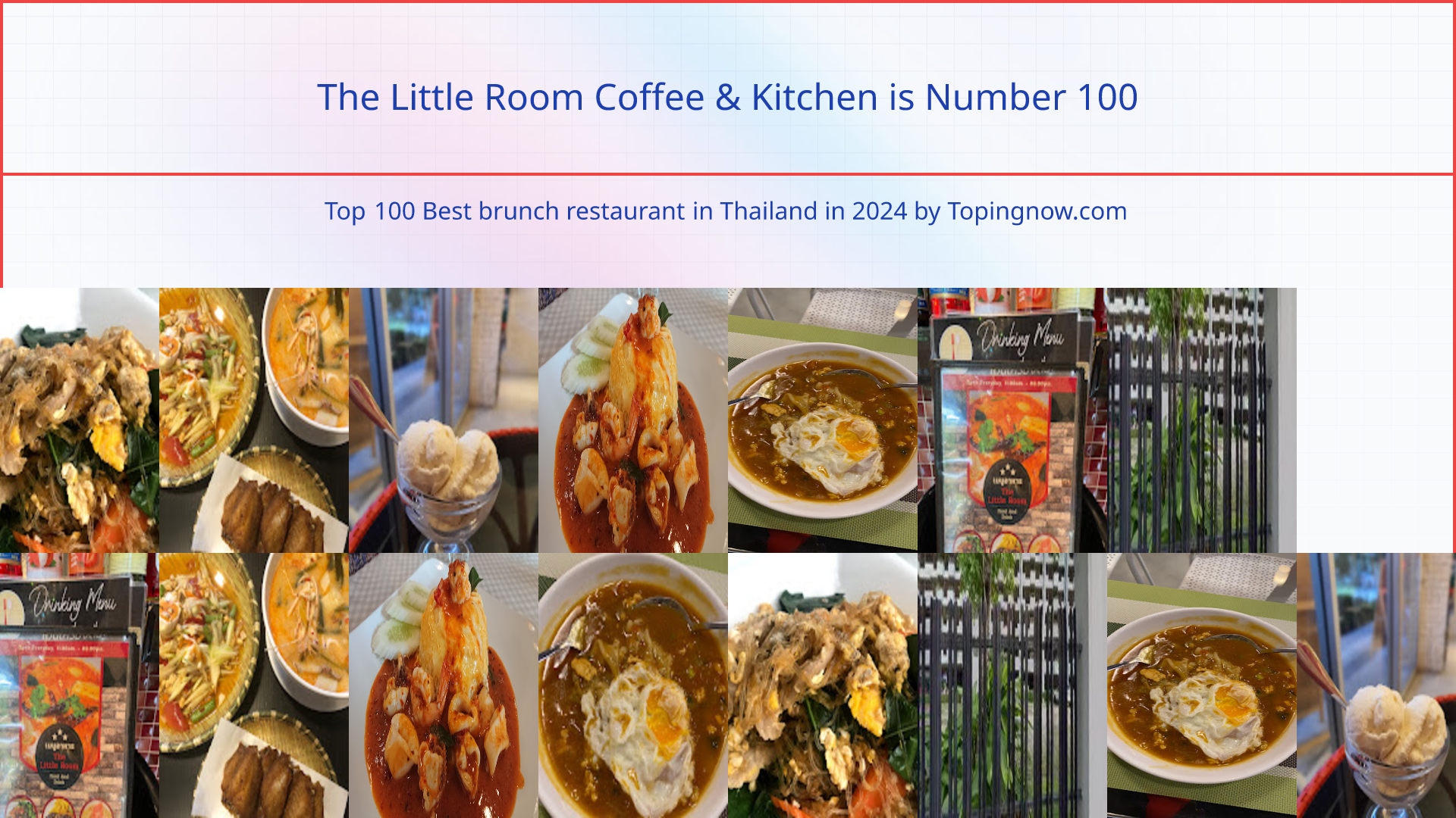 The Little Room Coffee & Kitchen: Top 100 Best brunch restaurant in Thailand in 2025