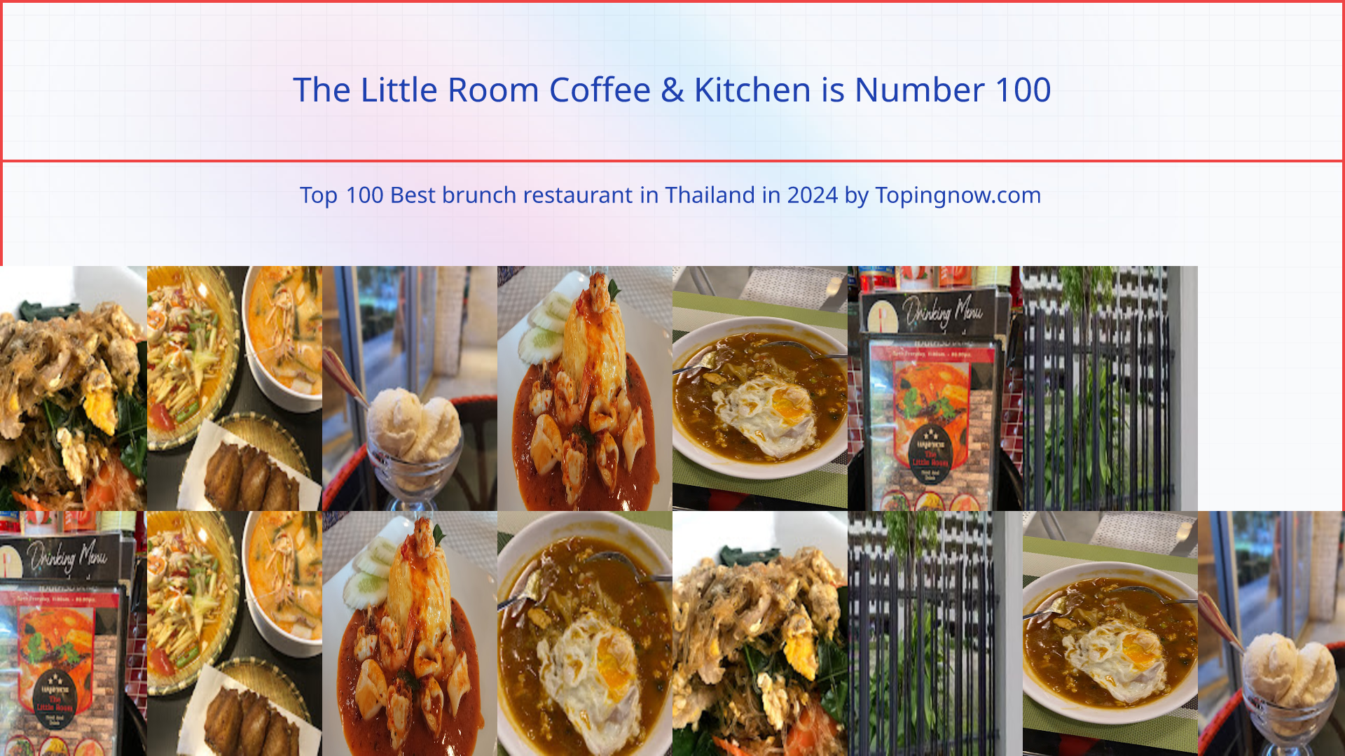 The Little Room Coffee & Kitchen: Top 100 Best brunch restaurant in Thailand in 2024