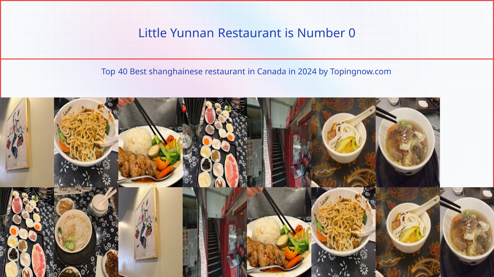 Little Yunnan Restaurant: Top 40 Best shanghainese restaurant in Canada in 2025