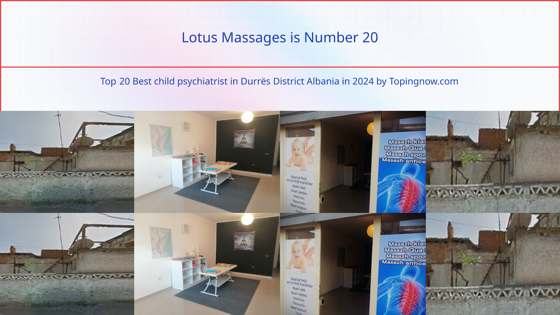 Lotus Massages: Top 20 Best child psychiatrist in Durrës District Albania in 2024