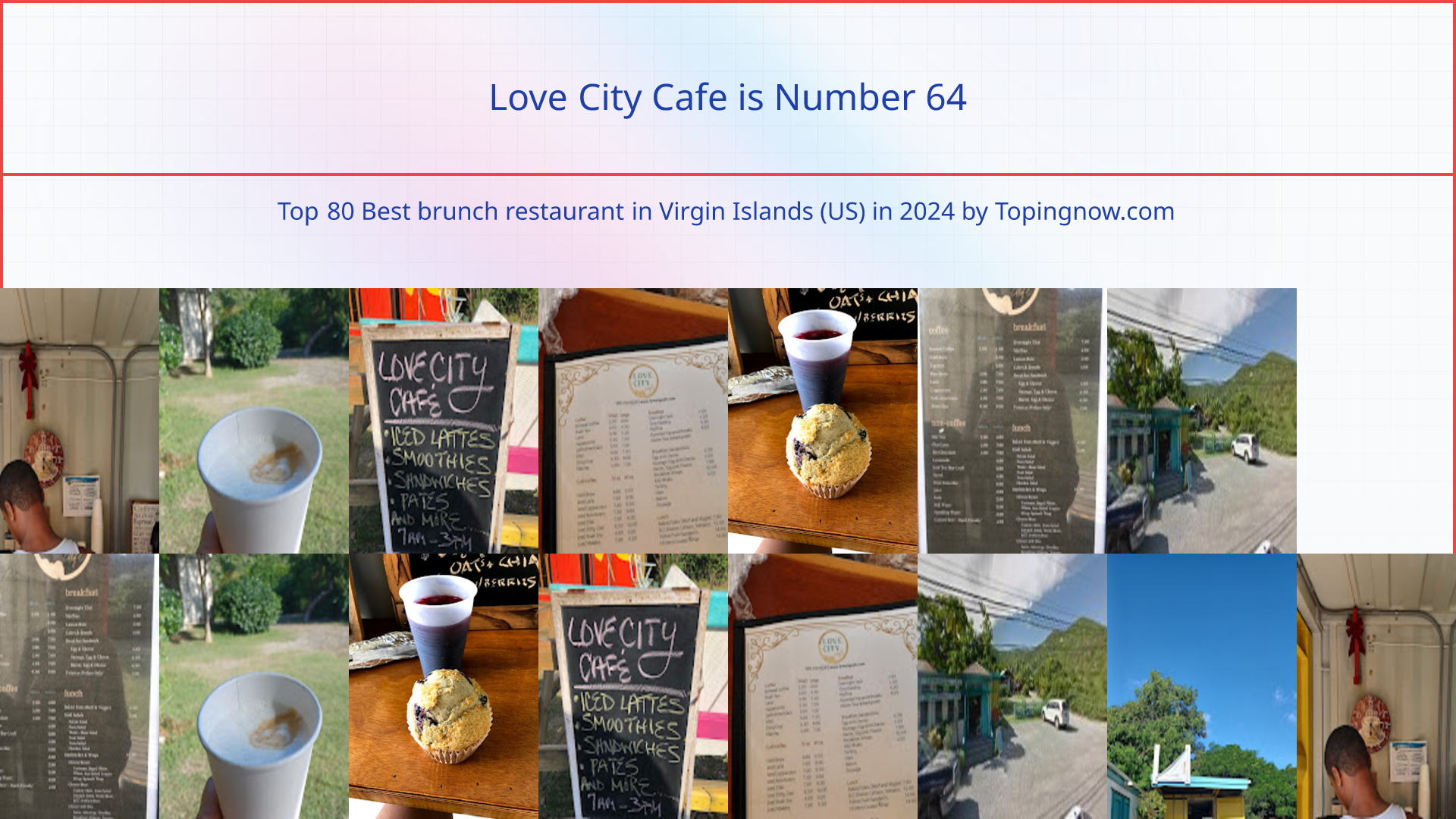 Love City Cafe: Top 80 Best brunch restaurant in Virgin Islands (US) in 2024