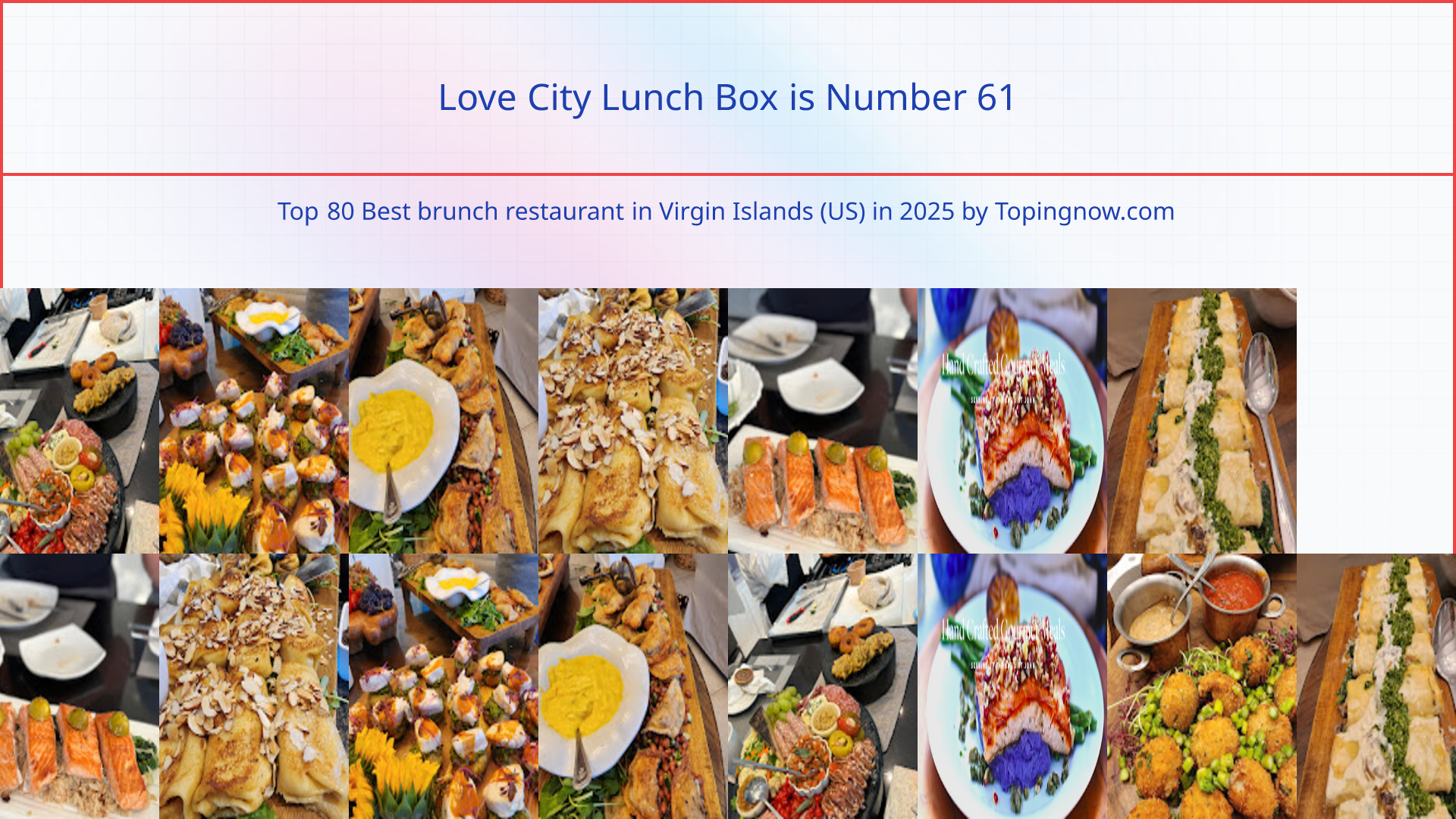 Love City Lunch Box: Top 80 Best brunch restaurant in Virgin Islands (US) in 2025