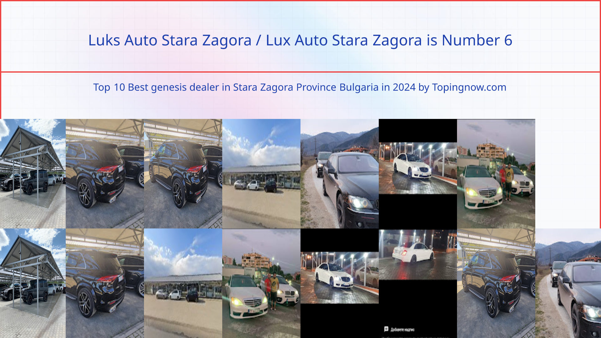 Luks Auto Stara Zagora / Lux Auto Stara Zagora: Top 10 Best genesis dealer in Stara Zagora Province Bulgaria in 2025