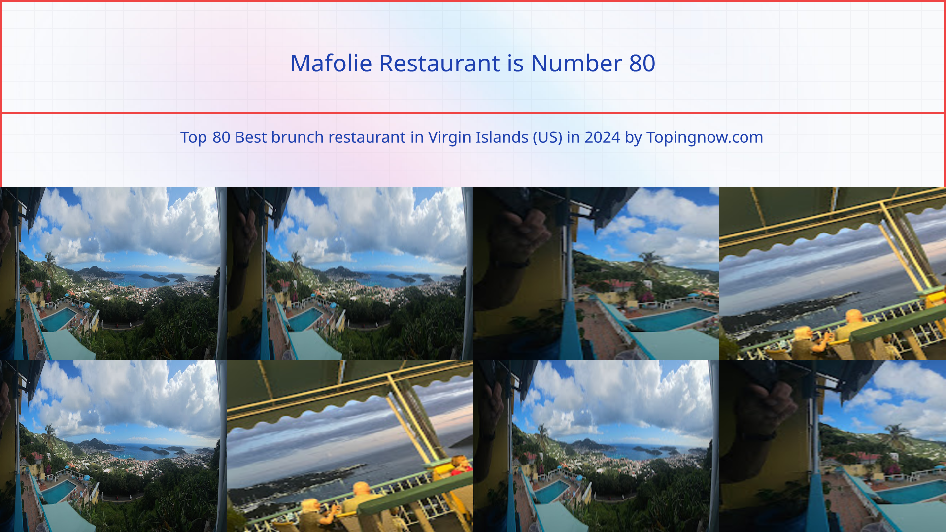 Mafolie Restaurant: Top 80 Best brunch restaurant in Virgin Islands (US) in 2024