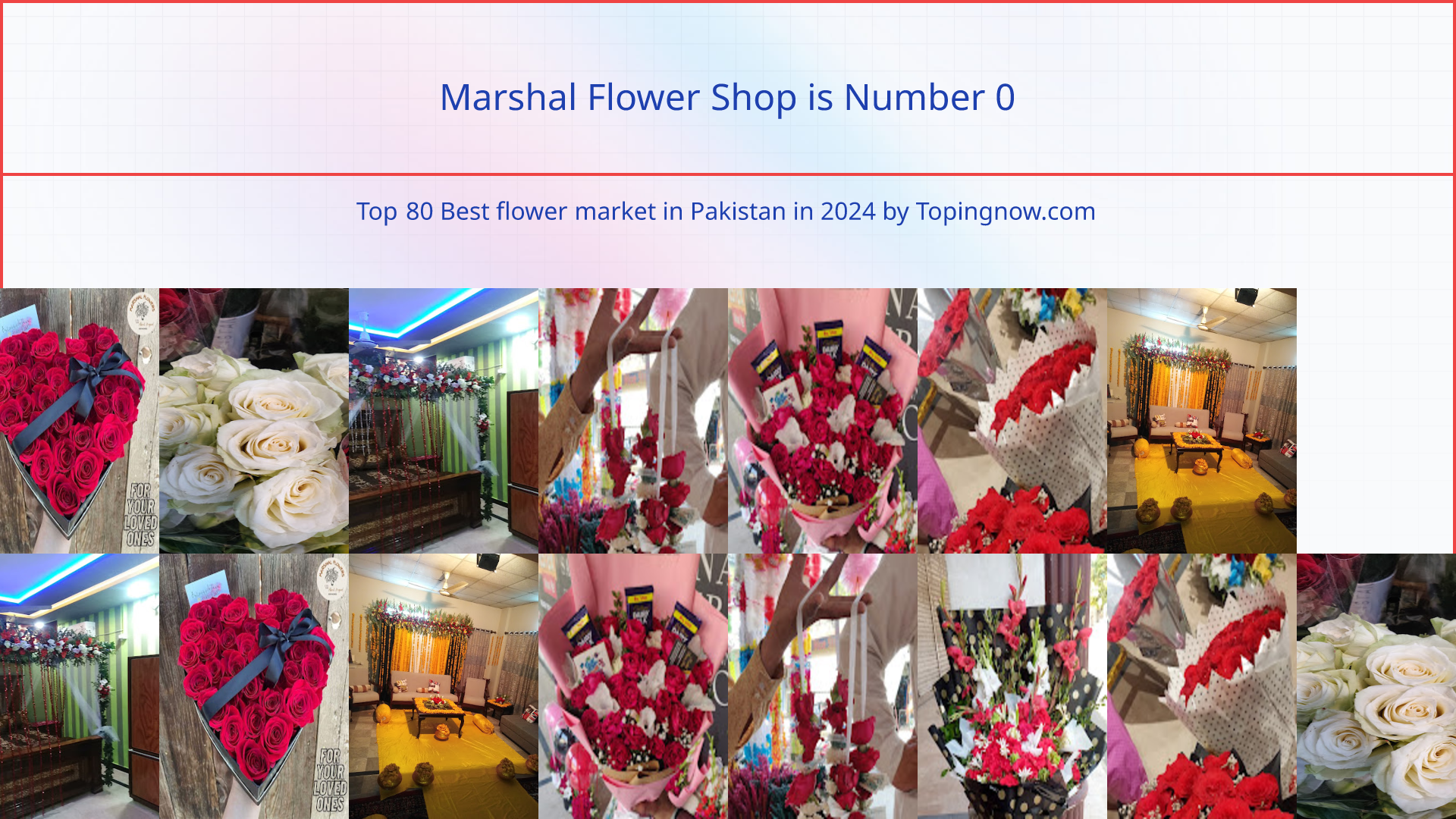 Marshal Flower Shop: Top 80 Best flower market in Pakistan in 2024