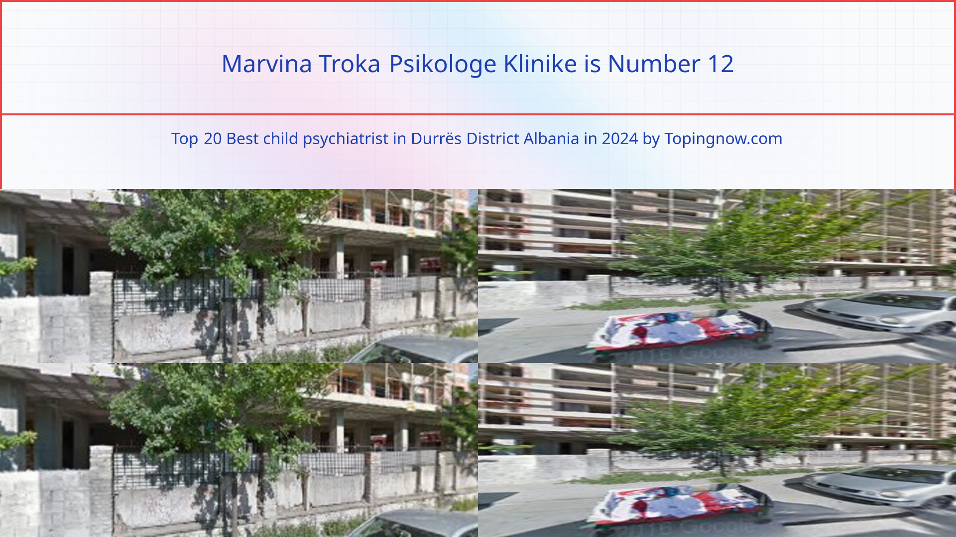 Marvina Troka Psikologe Klinike: Top 20 Best child psychiatrist in Durrës District Albania in 2025