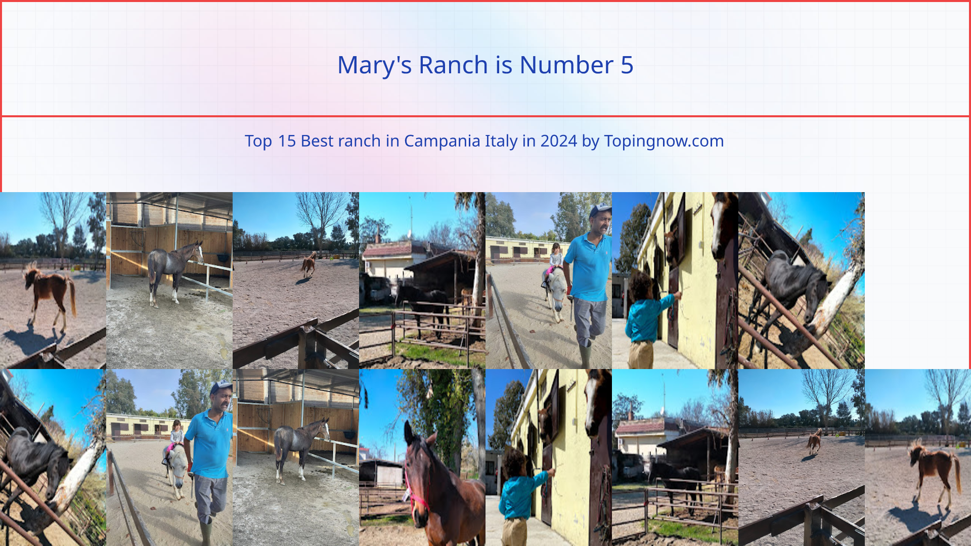Mary's Ranch: Top 15 Best ranch in Campania Italy in 2025