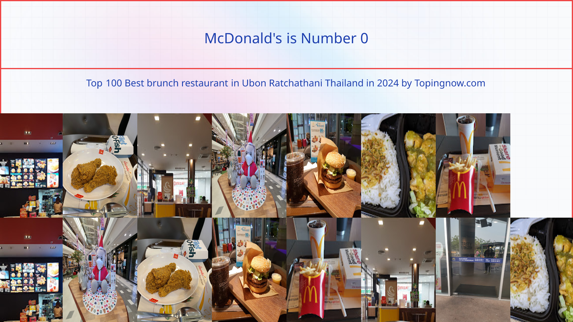 McDonald's: Top 100 Best brunch restaurant in Ubon Ratchathani Thailand in 2025