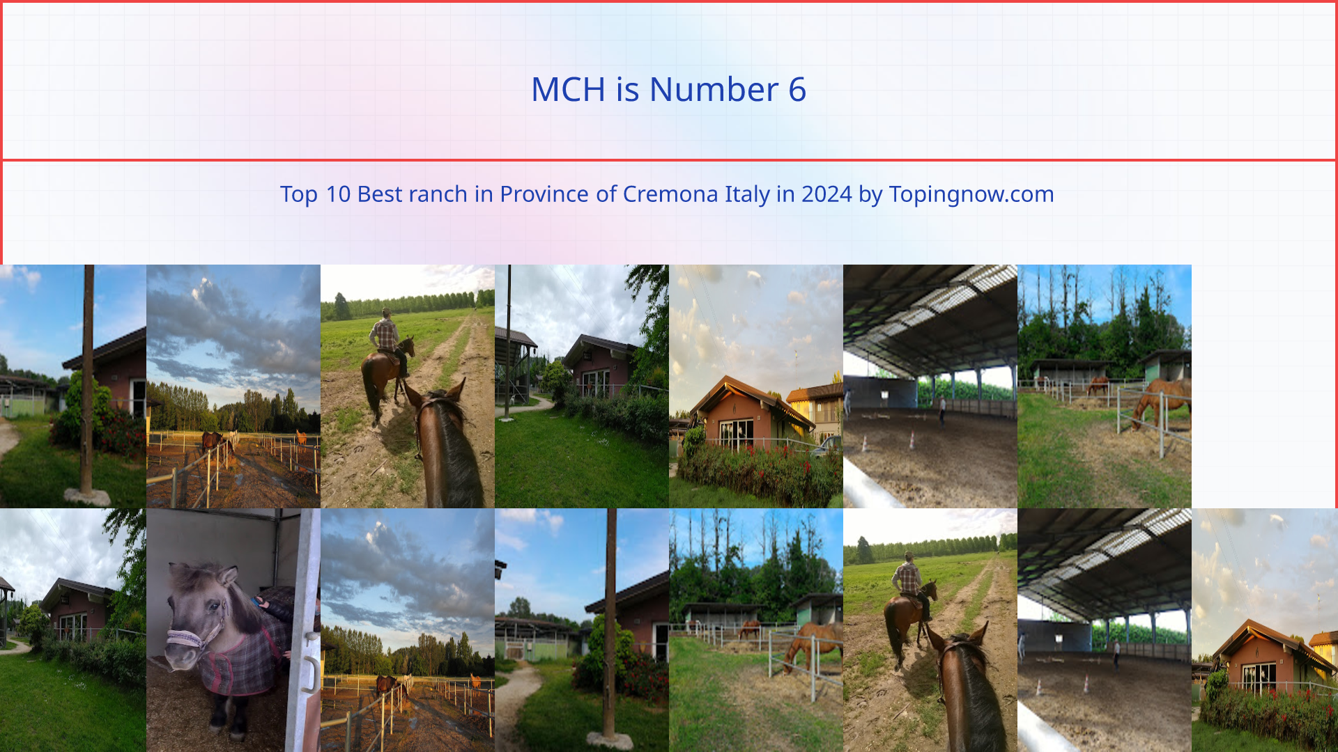 MCH: Top 10 Best ranch in Province of Cremona Italy in 2025
