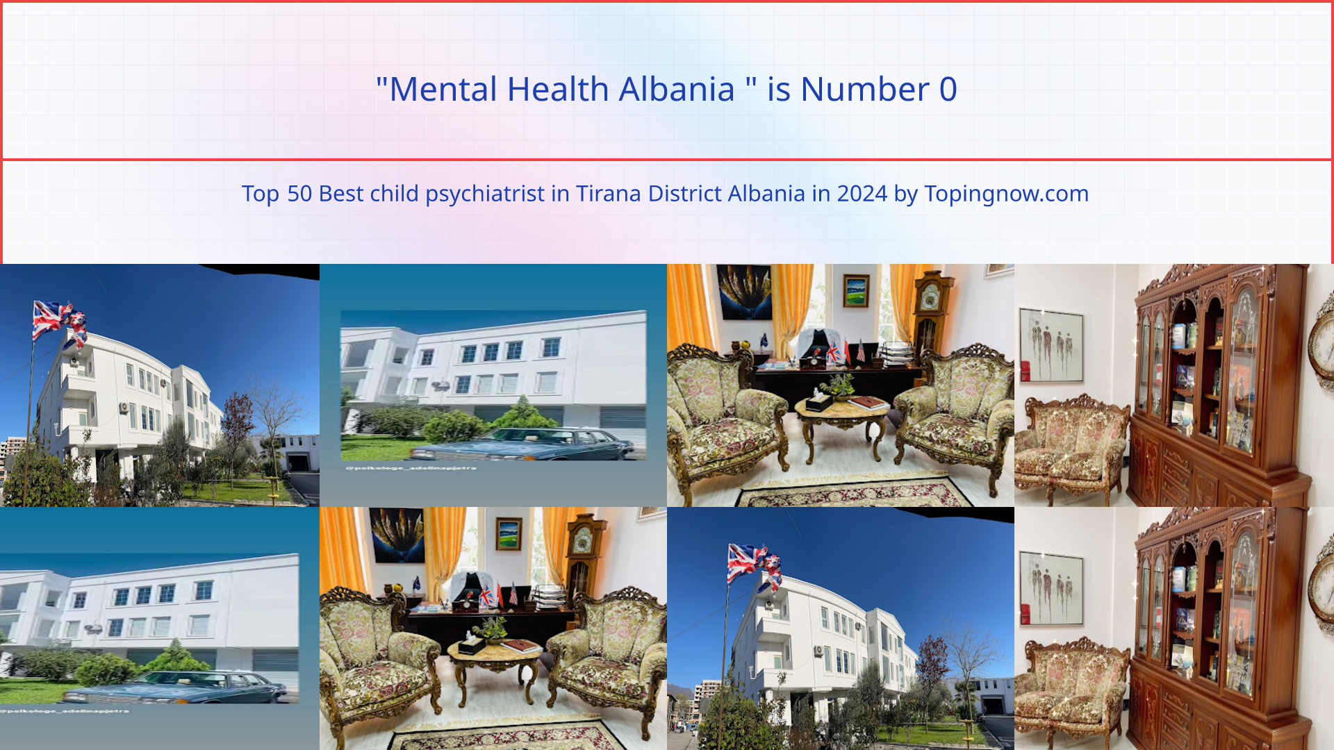 "Mental Health Albania ": Top 50 Best child psychiatrist in Tirana District Albania in 2024