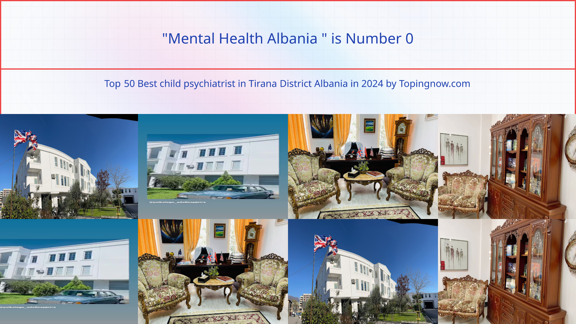 "Mental Health Albania ": Top 50 Best child psychiatrist in Tirana District Albania in 2025