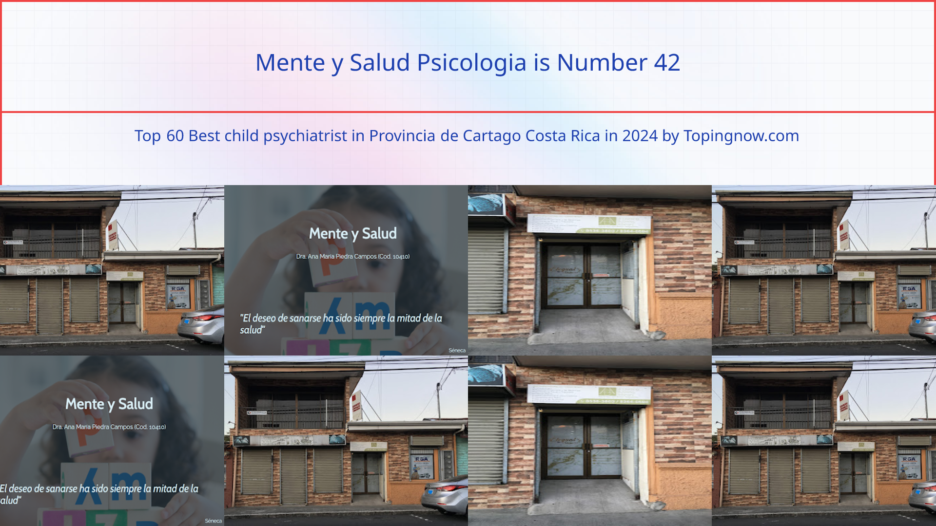 Mente y Salud Psicologia: Top 60 Best child psychiatrist in Provincia de Cartago Costa Rica in 2024