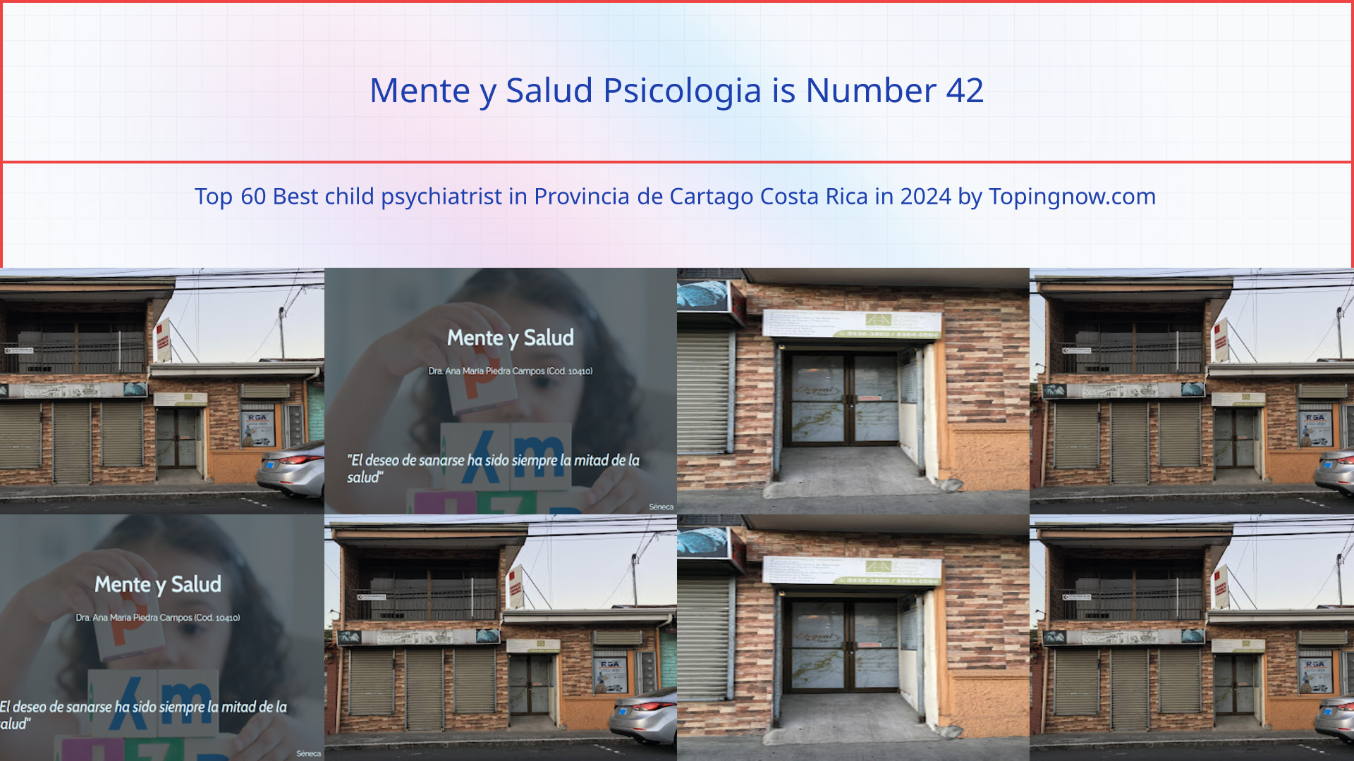 Mente y Salud Psicologia: Top 60 Best child psychiatrist in Provincia de Cartago Costa Rica in 2025