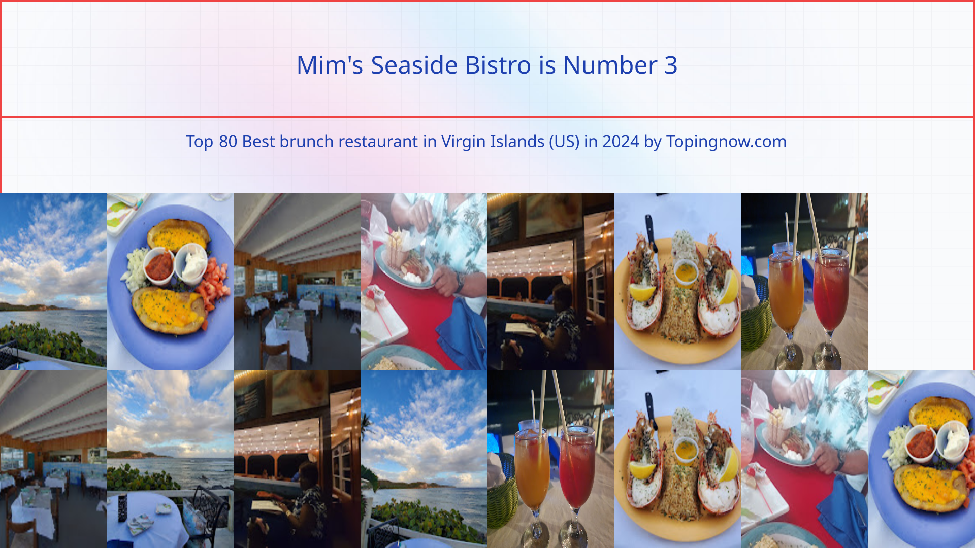 Mim's Seaside Bistro: Top 80 Best brunch restaurant in Virgin Islands (US) in 2025