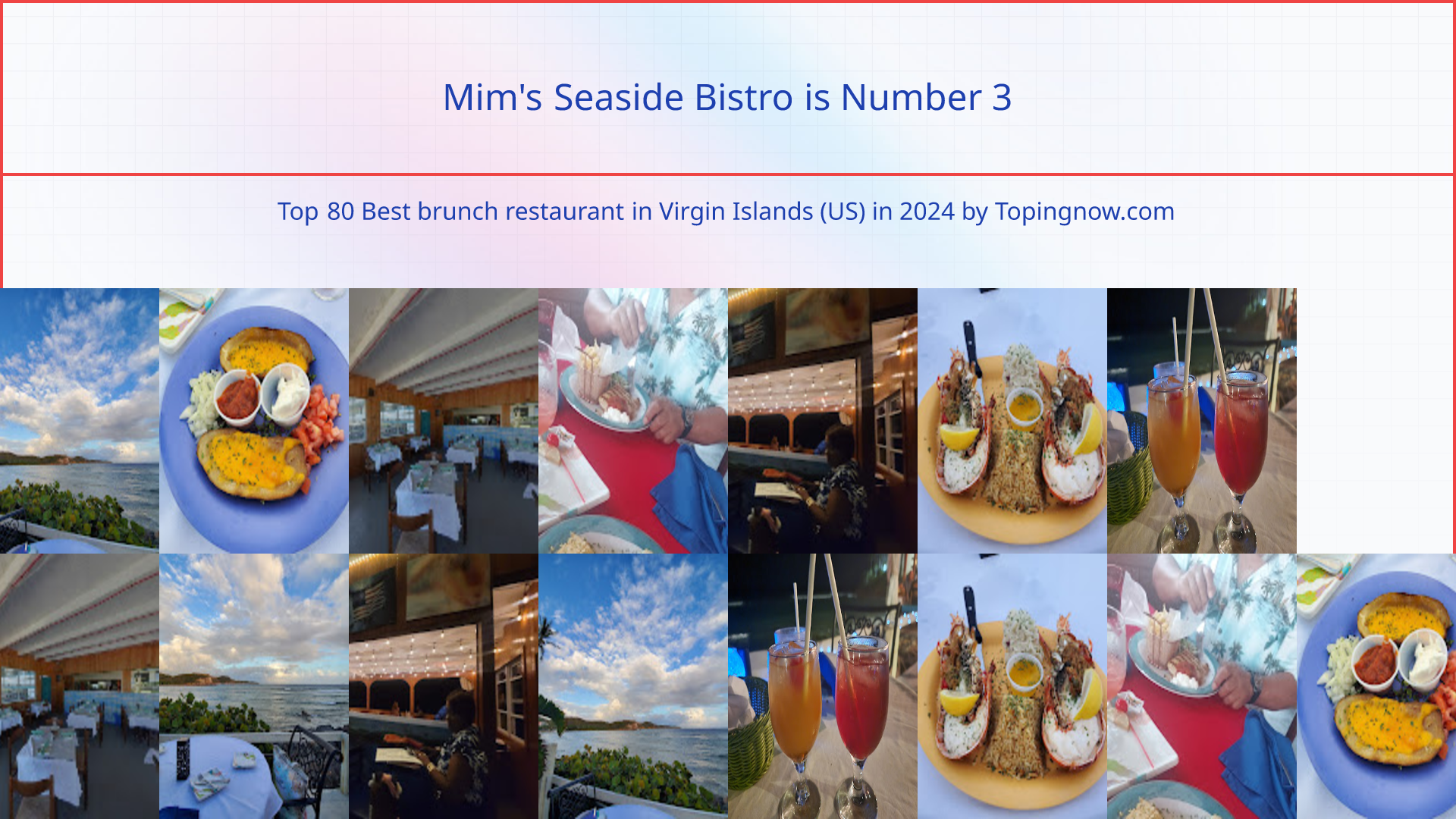 Mim's Seaside Bistro: Top 80 Best brunch restaurant in Virgin Islands (US) in 2024