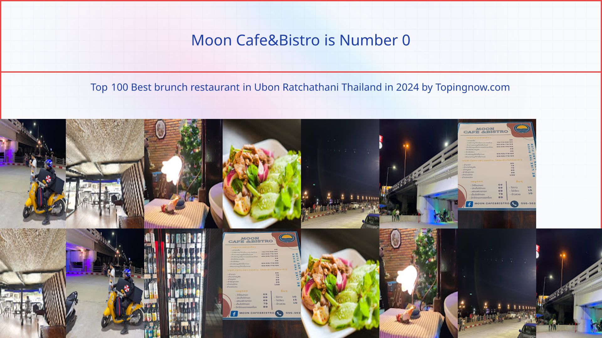 Moon Cafe&Bistro: Top 100 Best brunch restaurant in Ubon Ratchathani Thailand in 2024
