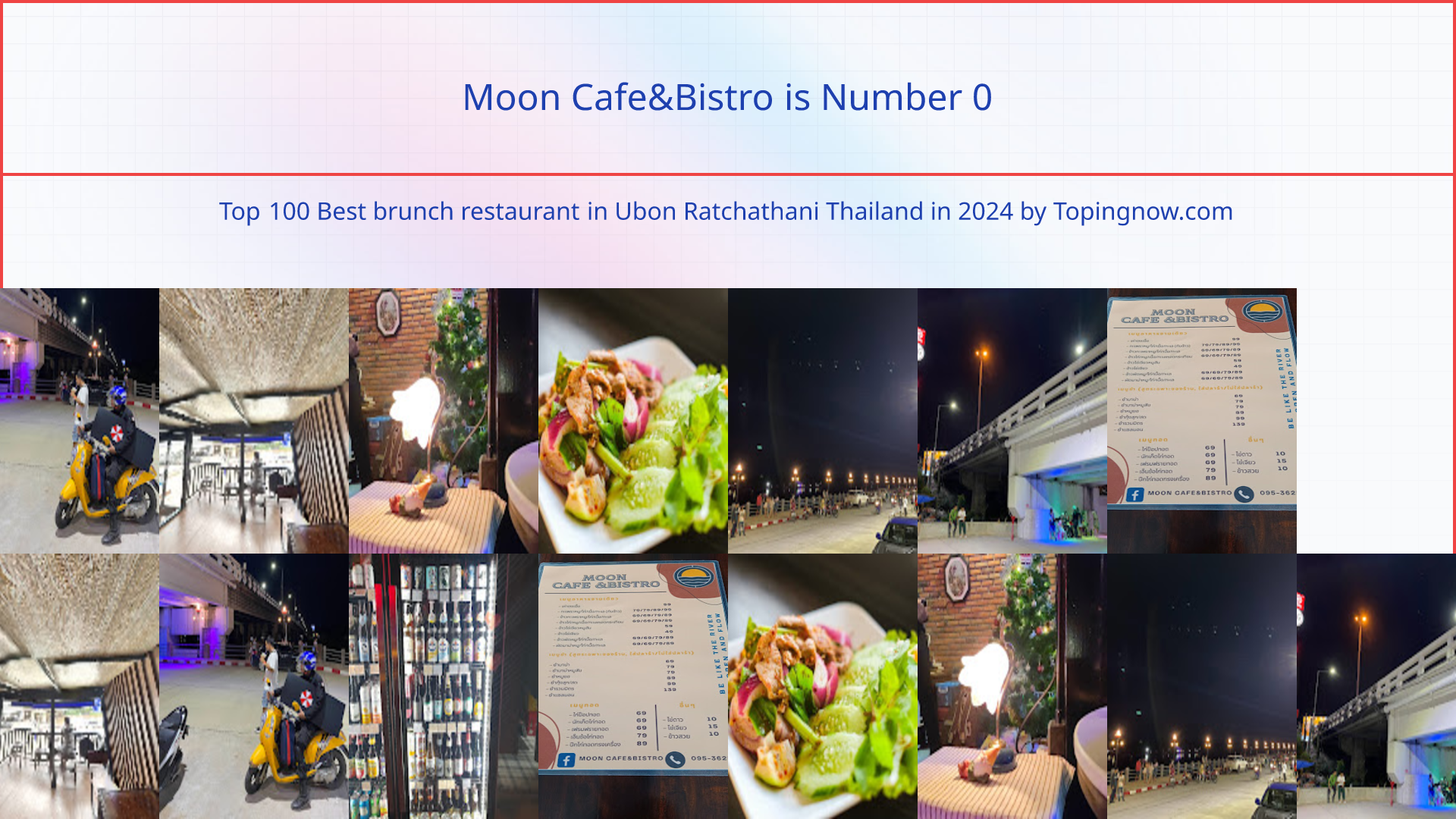 Moon Cafe&Bistro: Top 100 Best brunch restaurant in Ubon Ratchathani Thailand in 2025