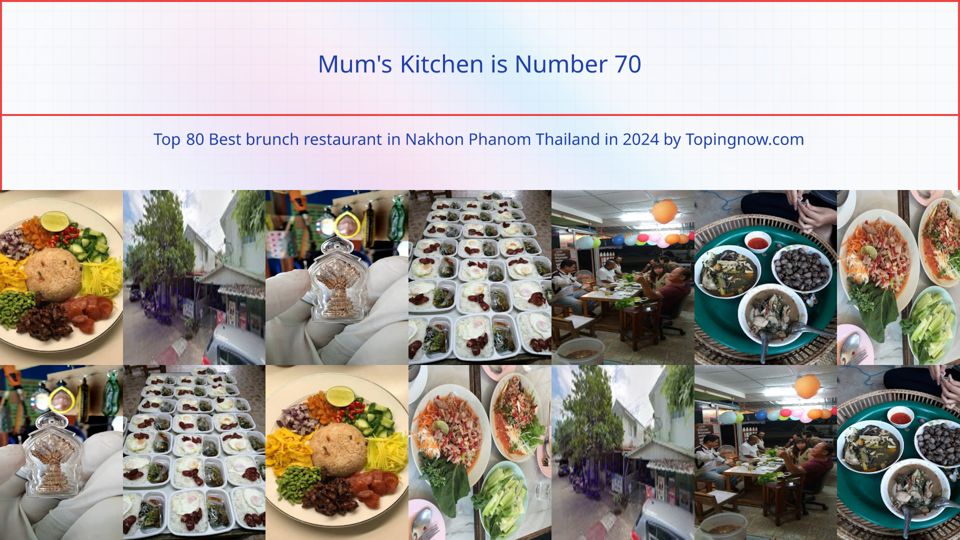 Mum's Kitchen: Top 80 Best brunch restaurant in Nakhon Phanom Thailand in 2024