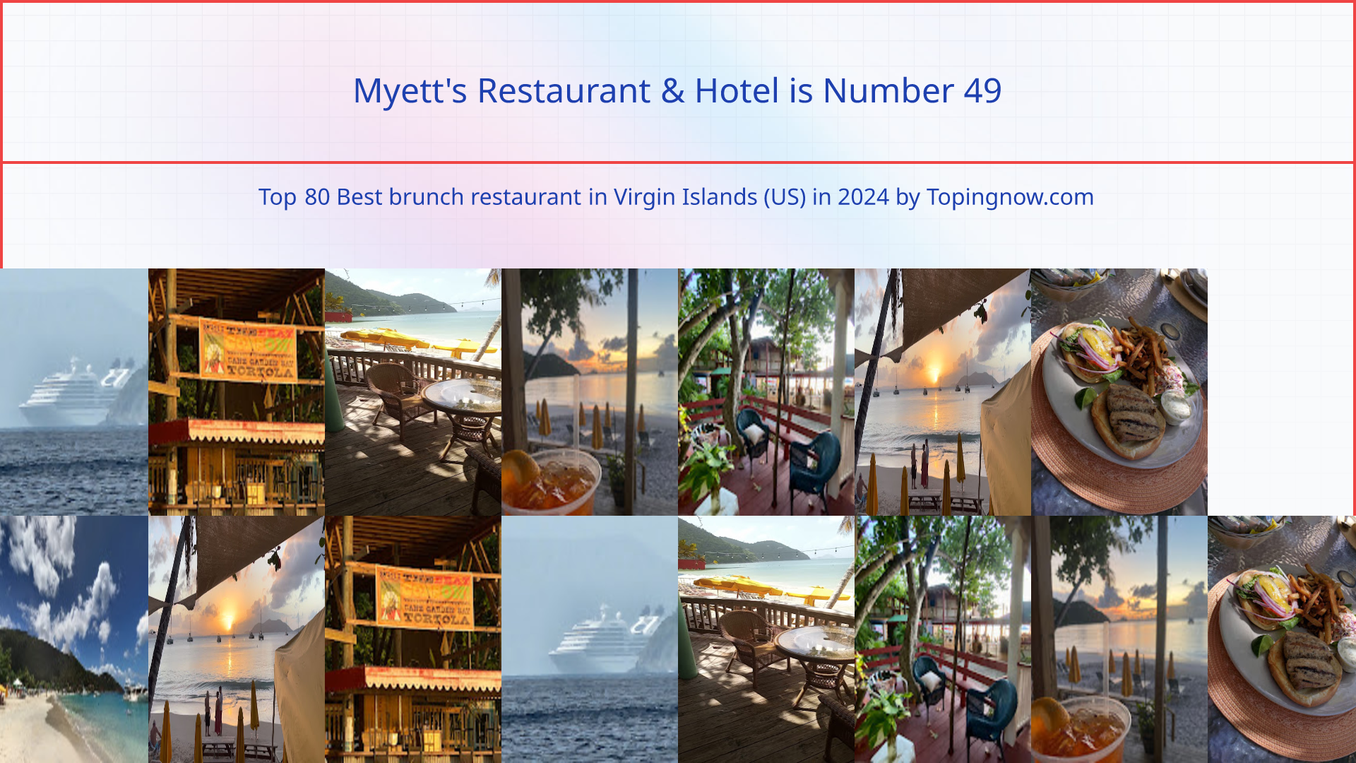 Myett's Restaurant & Hotel: Top 80 Best brunch restaurant in Virgin Islands (US) in 2024