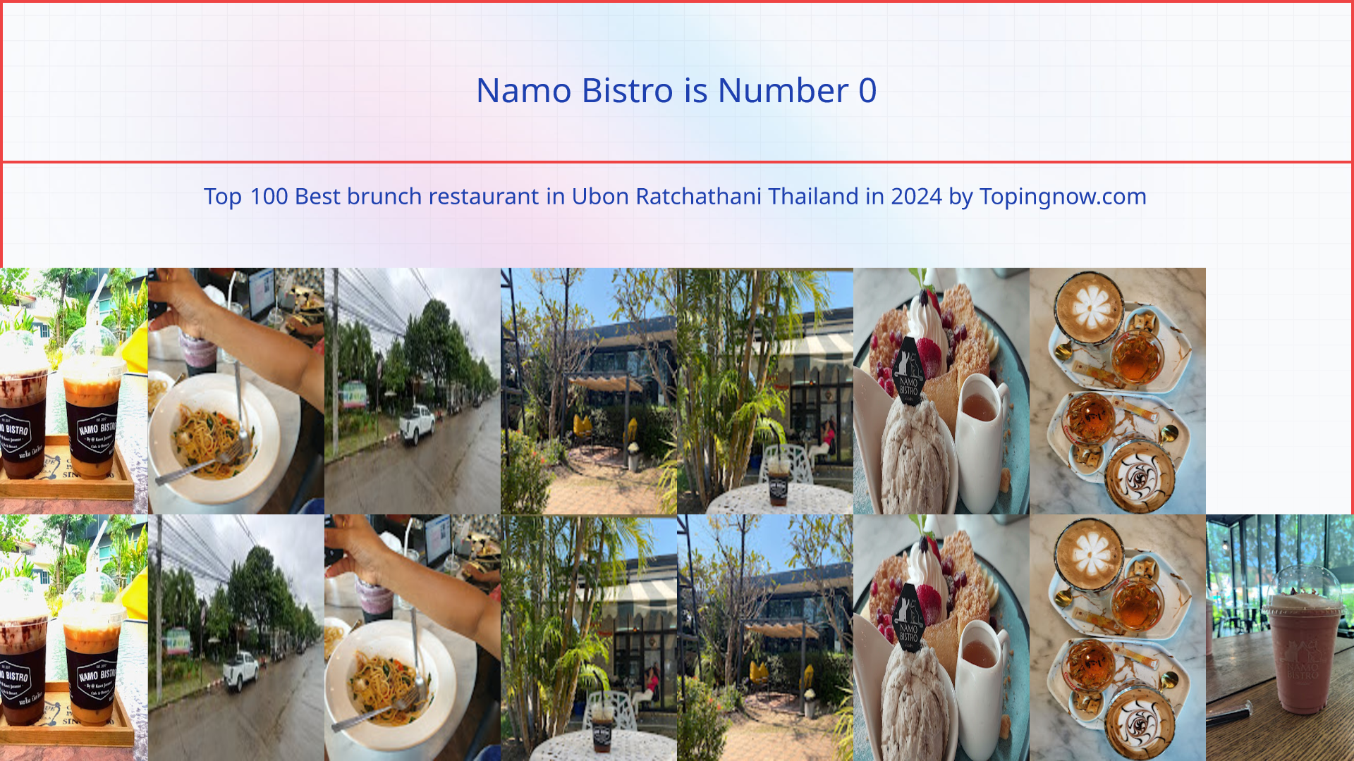 Namo Bistro: Top 100 Best brunch restaurant in Ubon Ratchathani Thailand in 2025