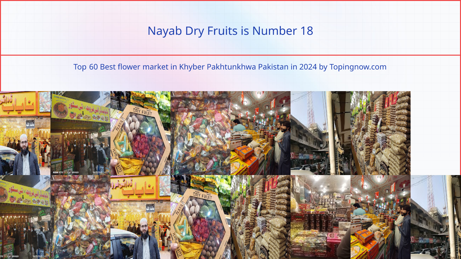 Nayab Dry Fruits: Top 60 Best flower market in Khyber Pakhtunkhwa Pakistan in 2024