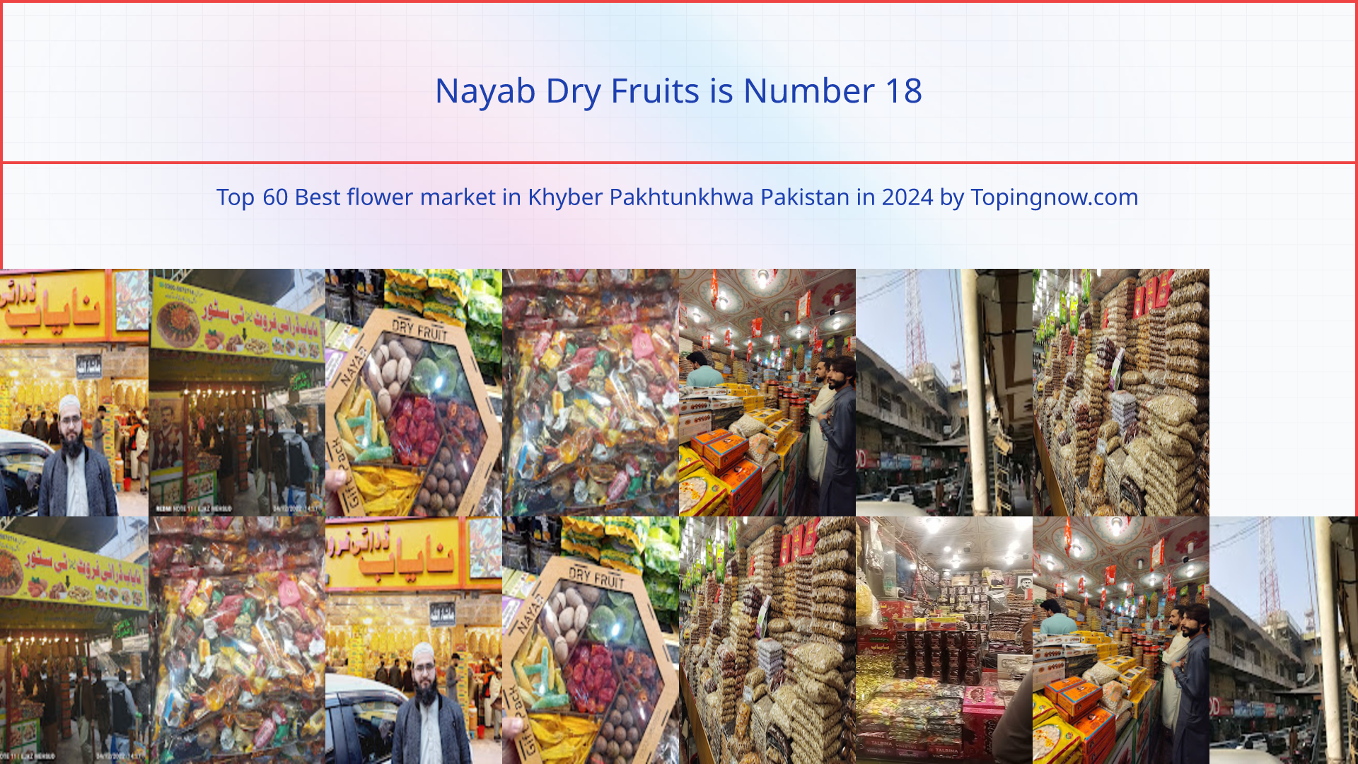 Nayab Dry Fruits: Top 60 Best flower market in Khyber Pakhtunkhwa Pakistan in 2025