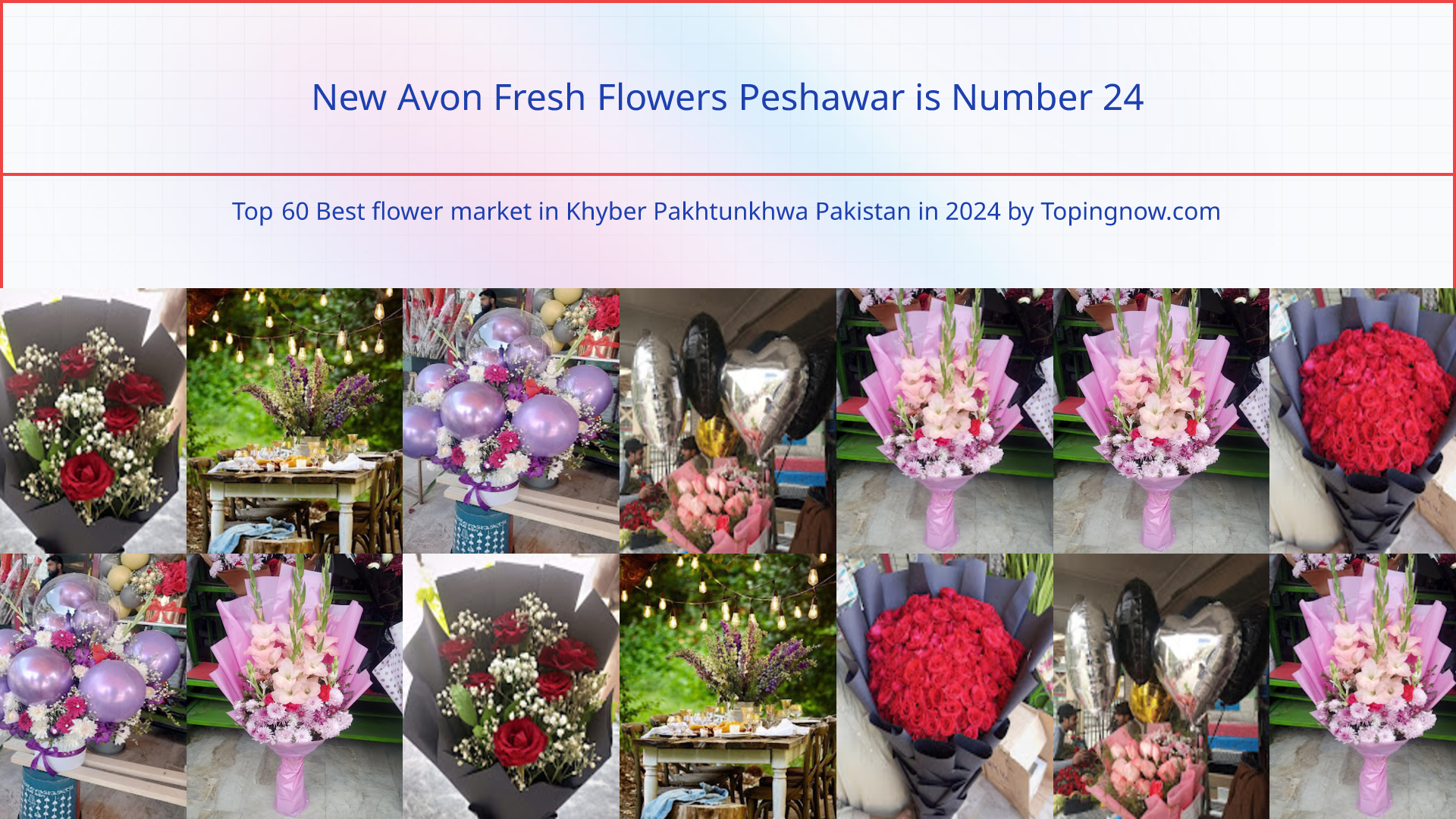 New Avon Fresh Flowers Peshawar: Top 60 Best flower market in Khyber Pakhtunkhwa Pakistan in 2025